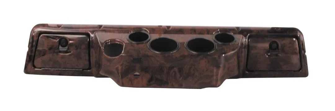Club Car DS Wood Grain Dash Cover with Locking Doors