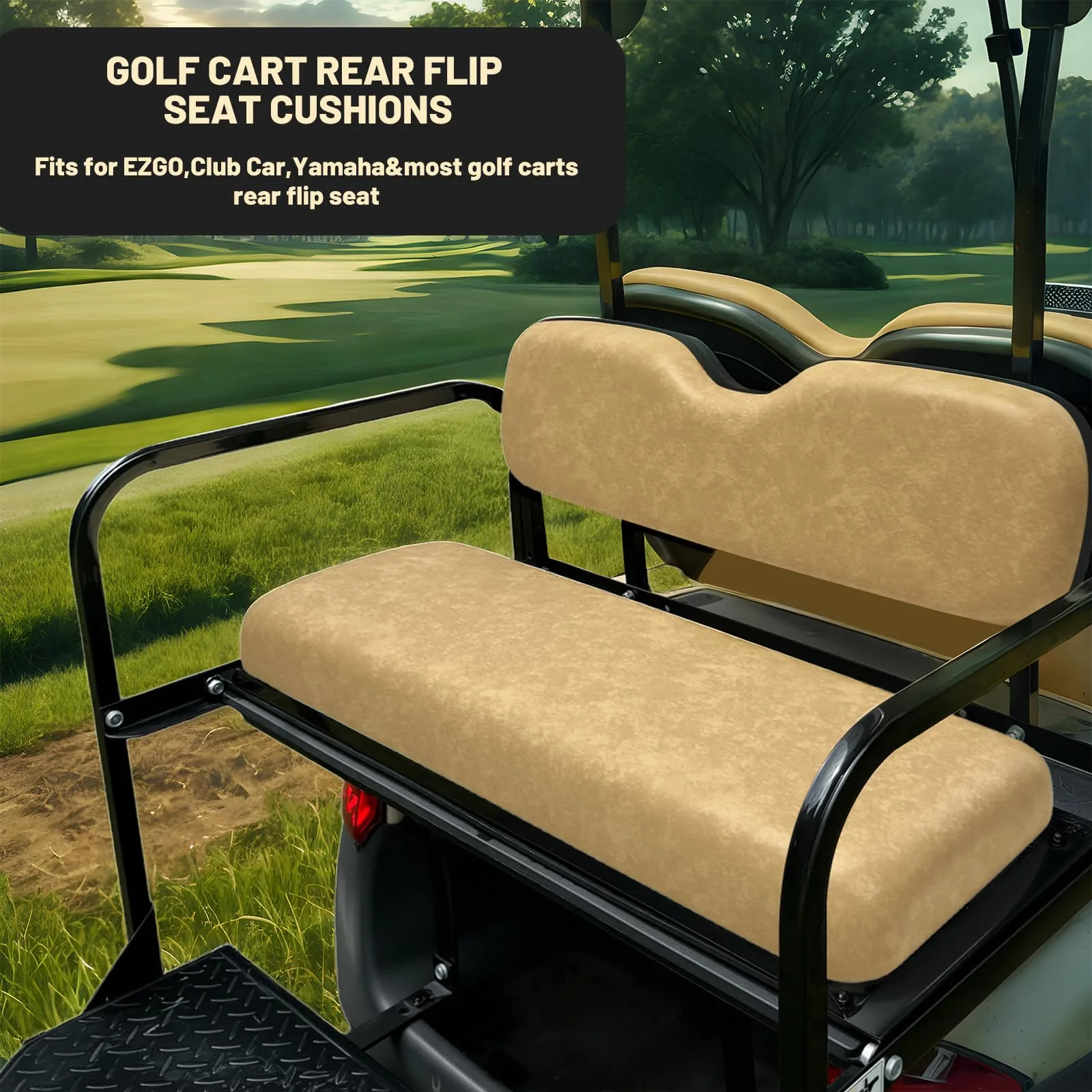 Shu-Ran Universal Rear Flip Seat Cushion Kit — Tan image 3