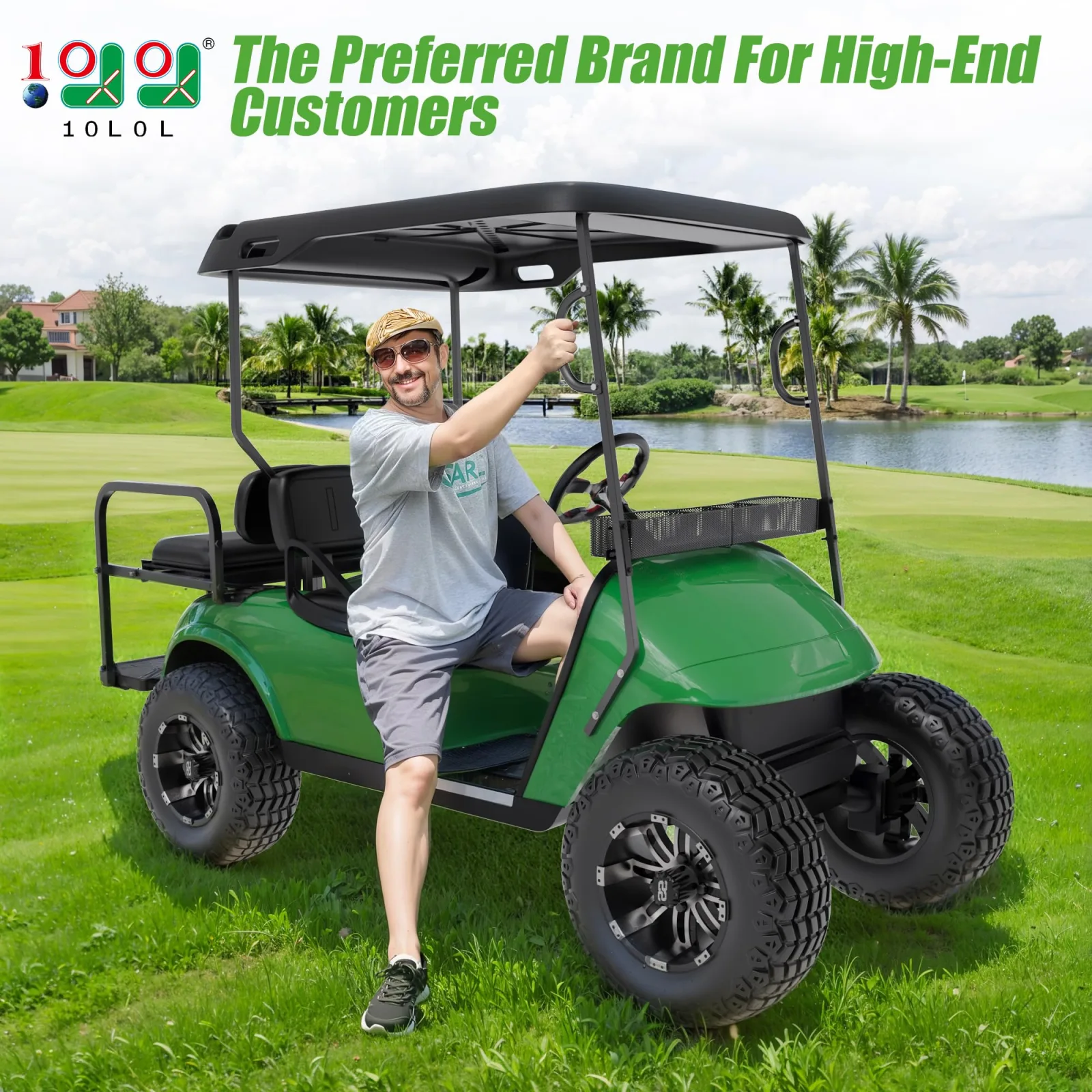 10L0L Golf Cart Grab Handles for E-Z-GO, Yamaha and Club Car image 2