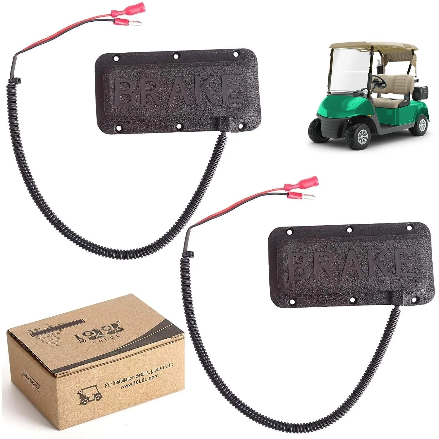 10L0L Universal Golf Cart Brake Light Switch Pad