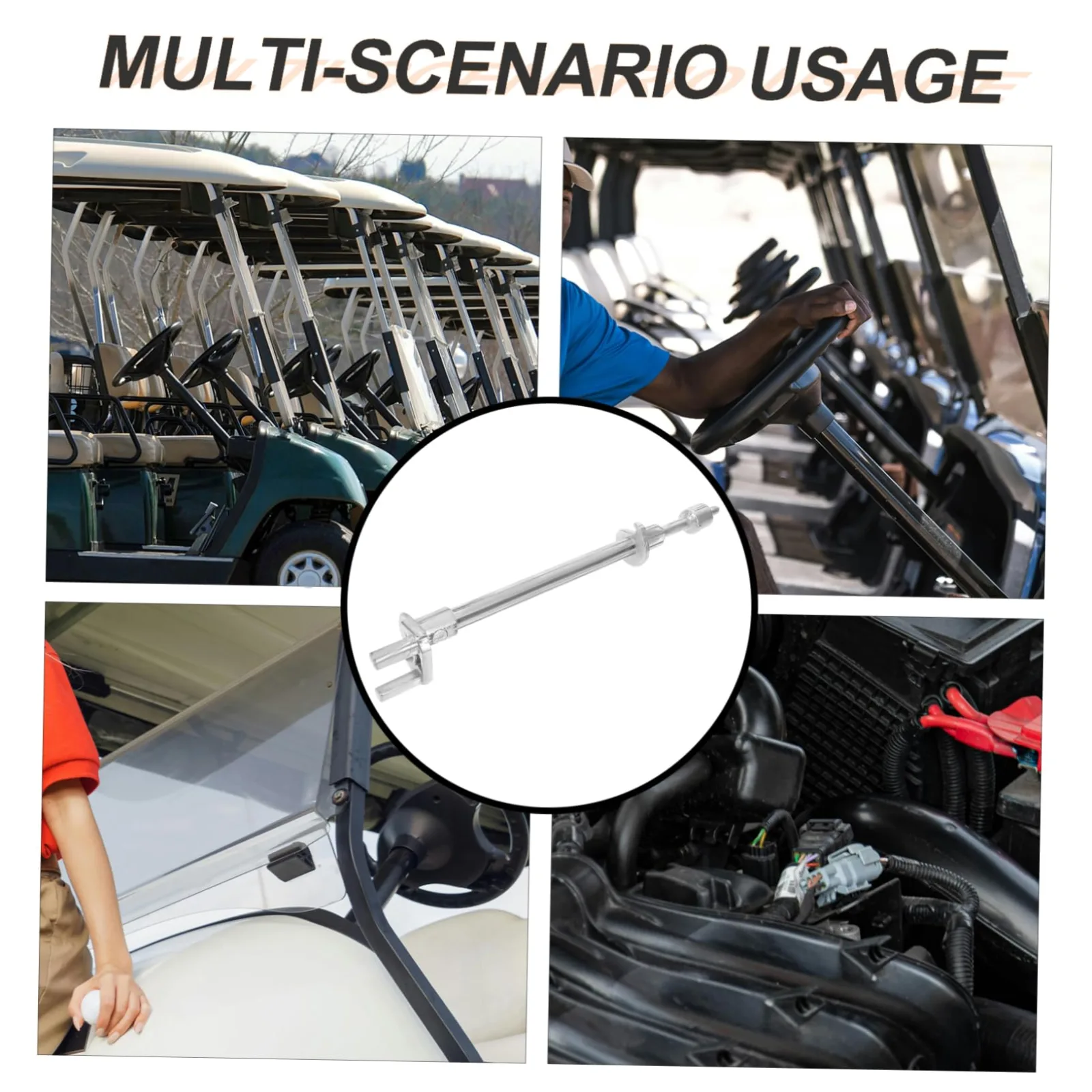 PRETYZOOM Golf Cart Inner Outer Tie Rod Kit image 4
