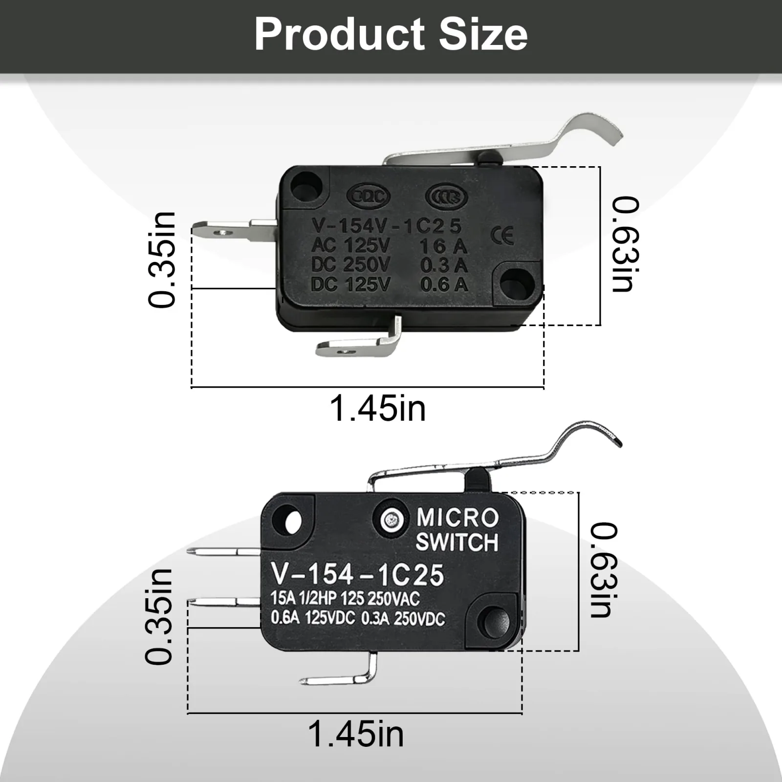 AXQKFZ Club Car Micro Switch Kit 1014807-6PCS1J+6PCS2J image 2