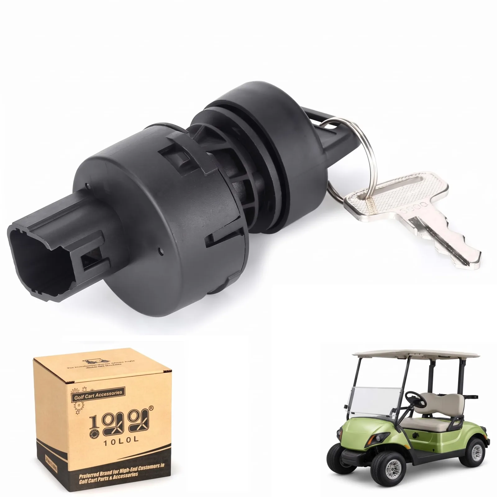 10L0L Ignition Key Switch for Yamaha G22, G29 Drive & Drive 2