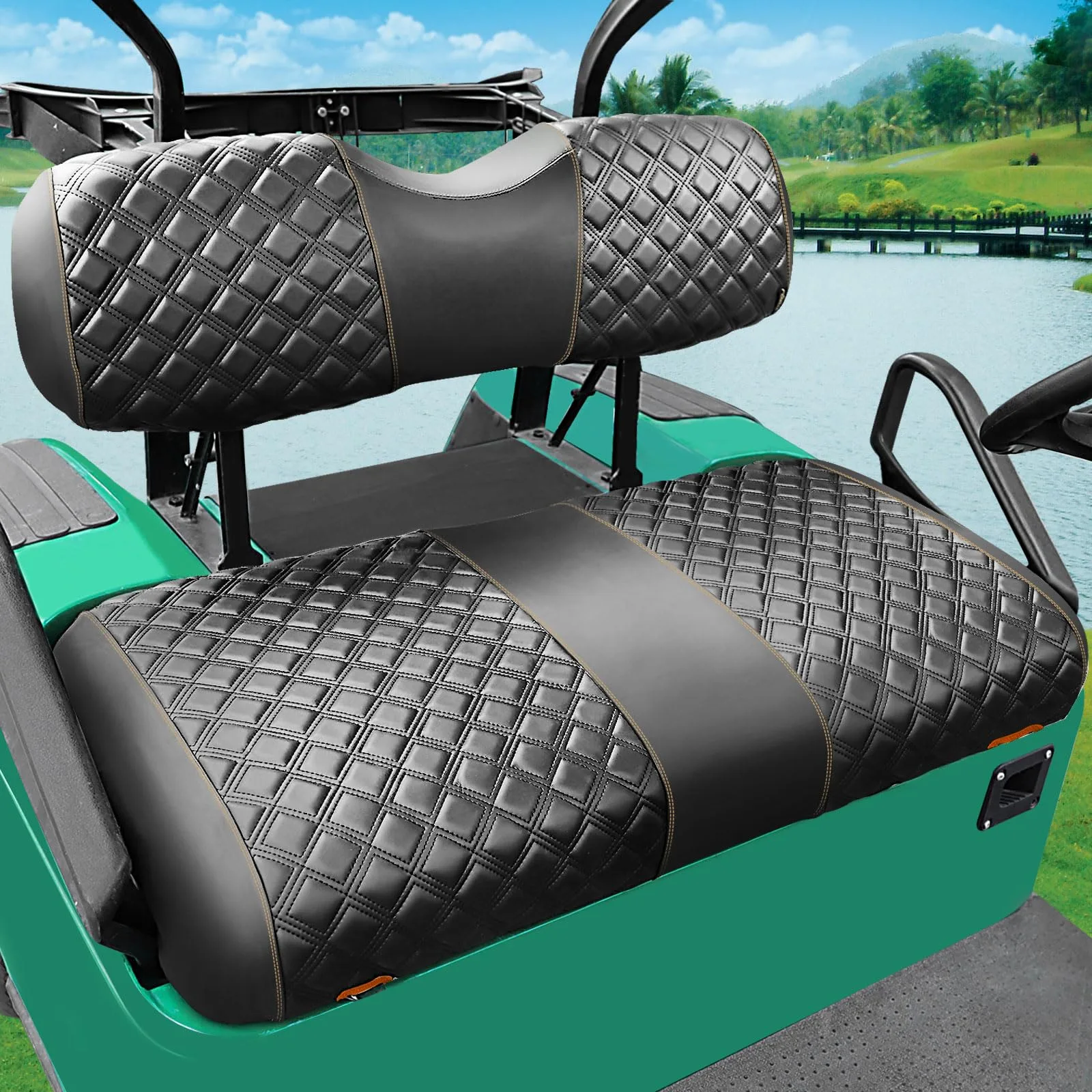 Roykaw Front Seat Covers for E-Z-GO TXT Golf Cart