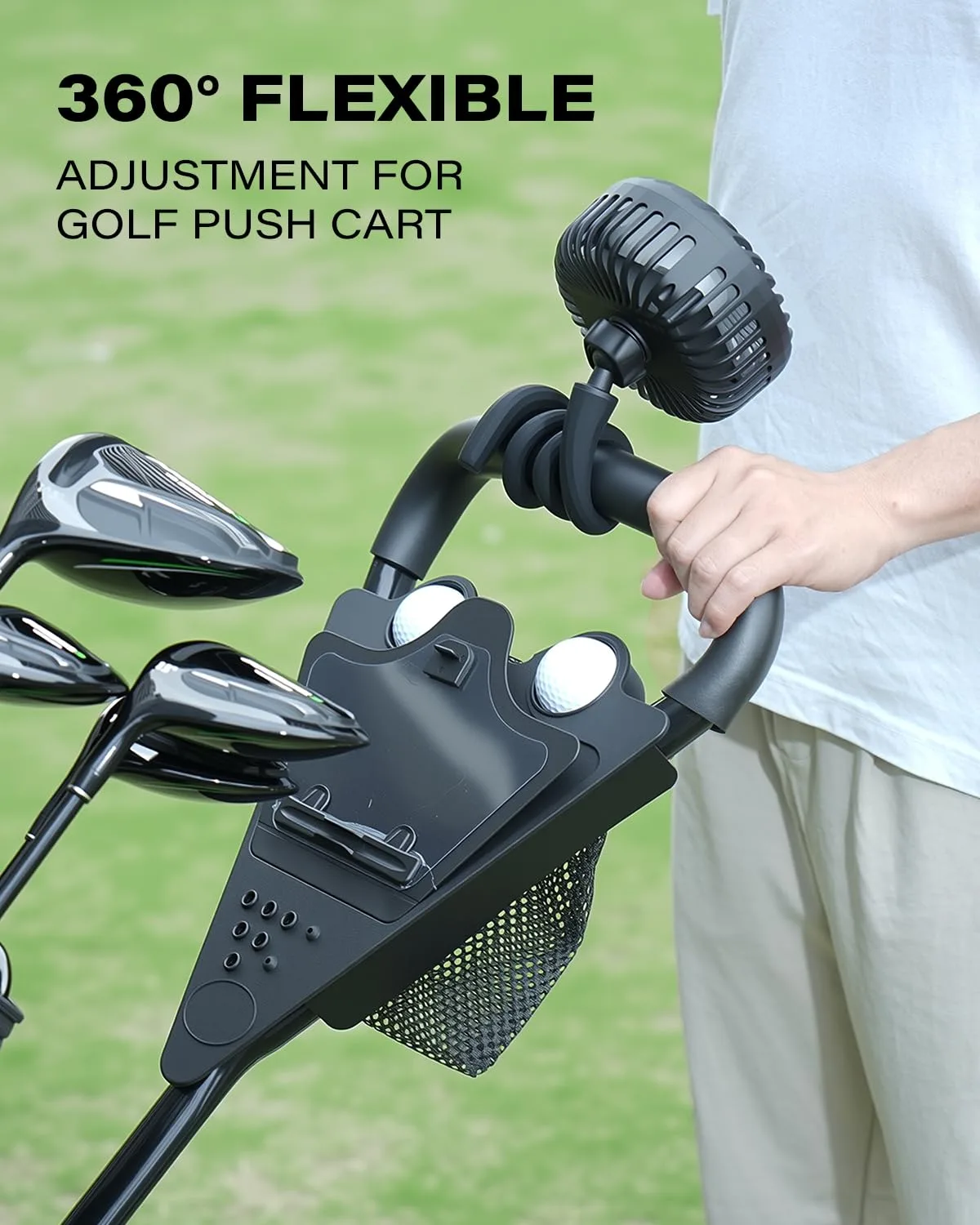 A2C Rechargeable Golf Cart Fan WT-F1-MB04 image 3