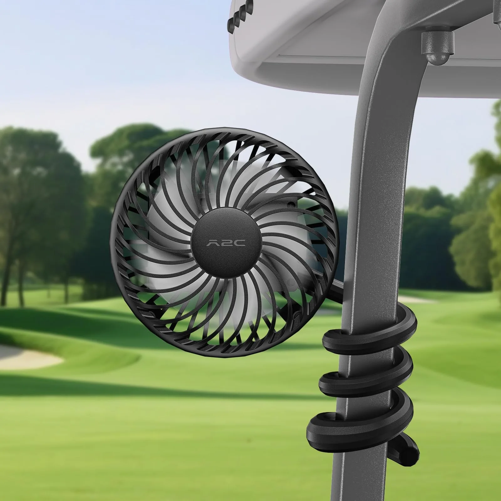 A2C Rechargeable Golf Cart Fan WT-F1-MB04