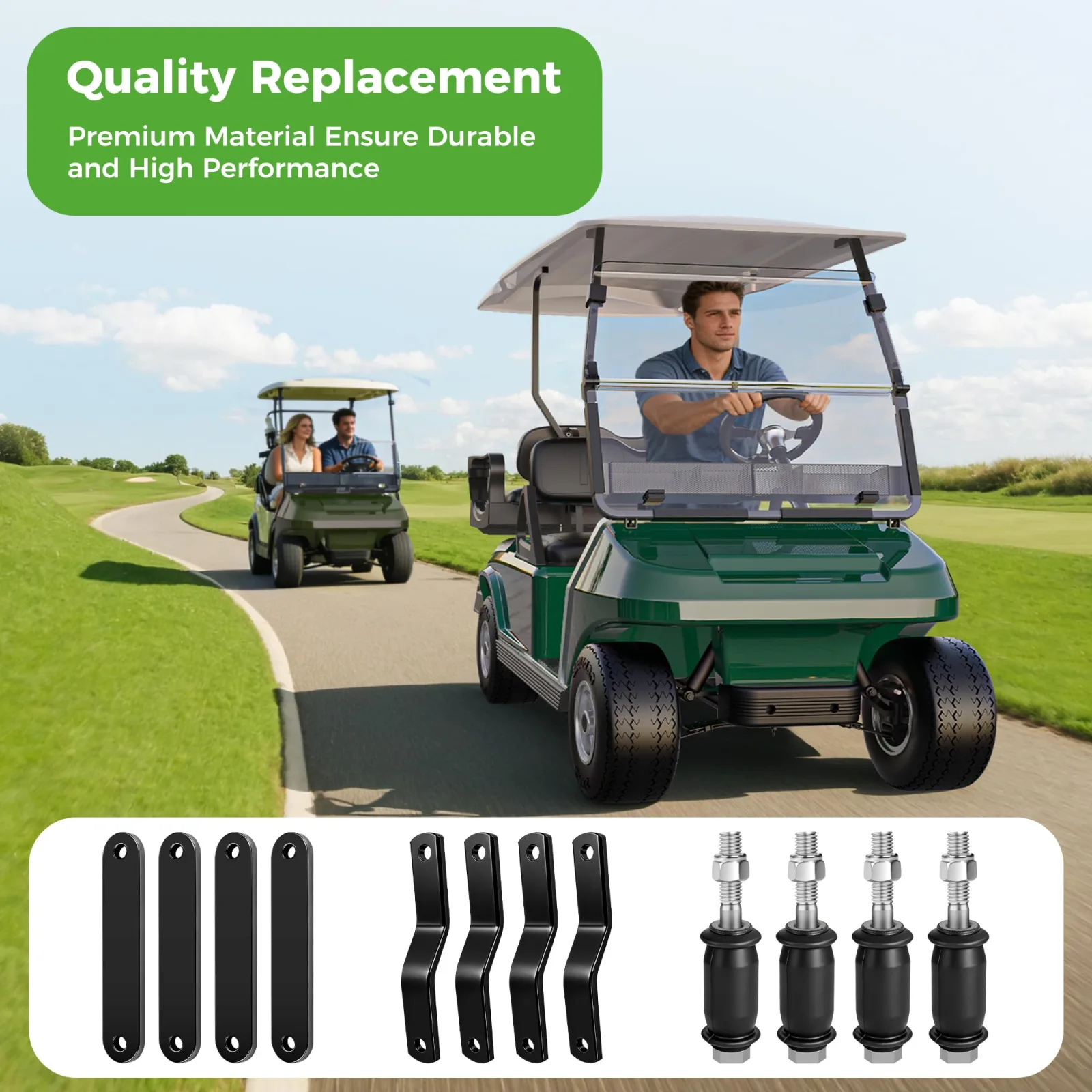 10L0L Rear Leaf Spring Kit for Club Car DS 1984-Up image 3