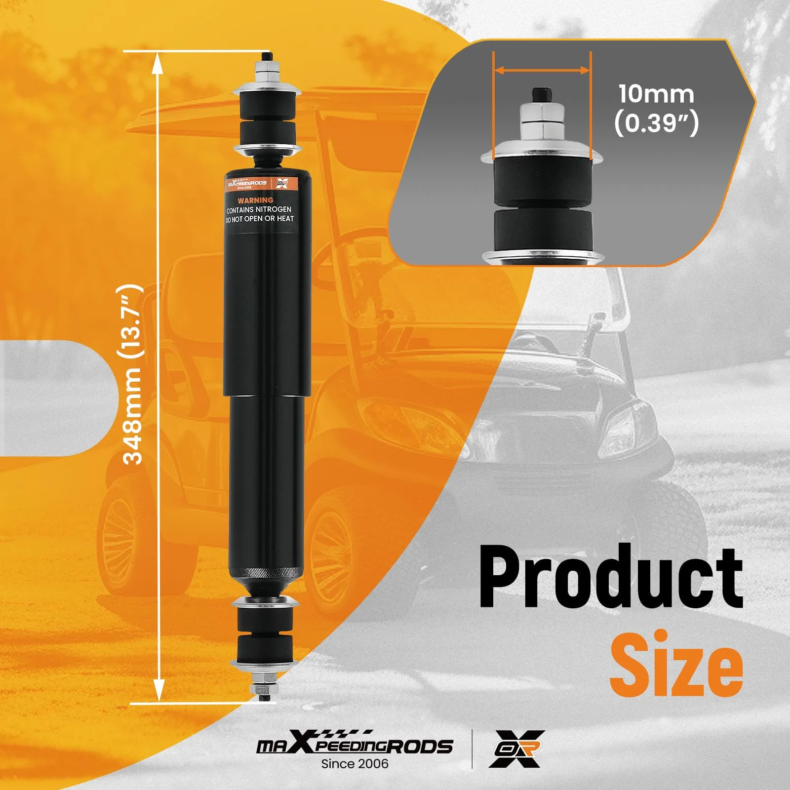 maXpeedingrods VT11GB Shocks for E-Z-GO TXT Golf Carts image 3