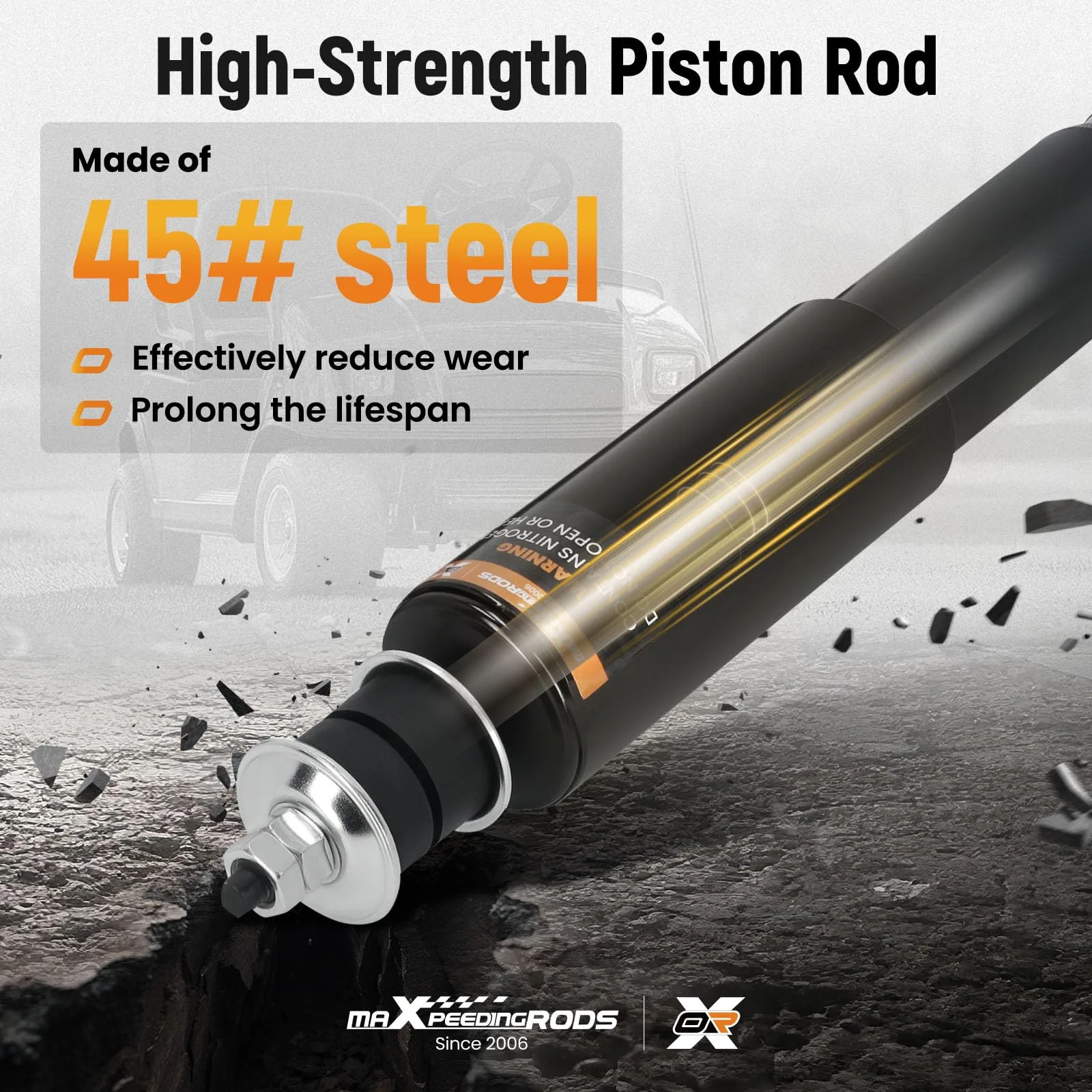 maXpeedingrods VT11GB Shocks for E-Z-GO TXT Golf Carts image 4