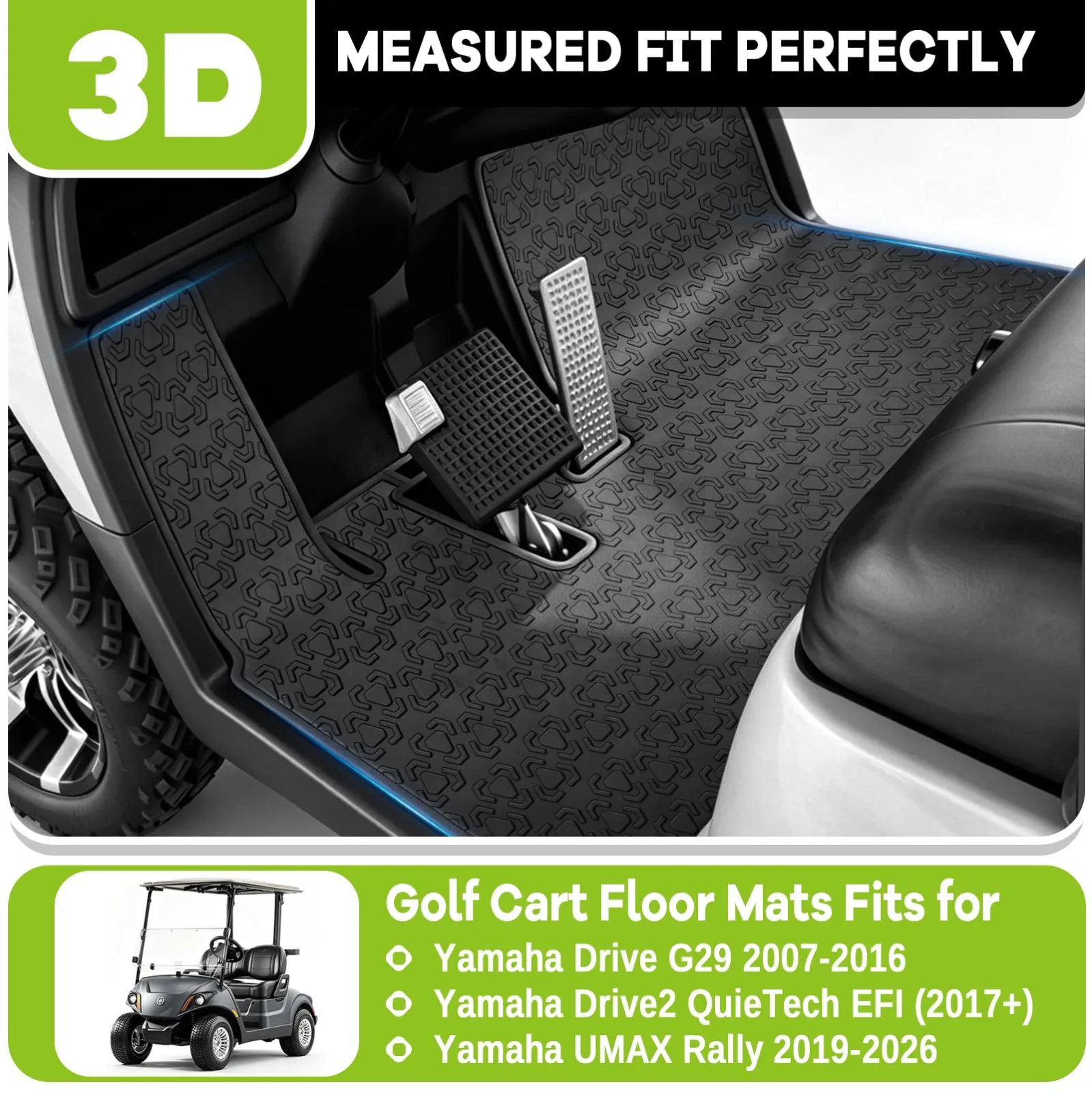JAOGAUS Floor Liner for Yamaha Golf Carts GCFM1004 image 2