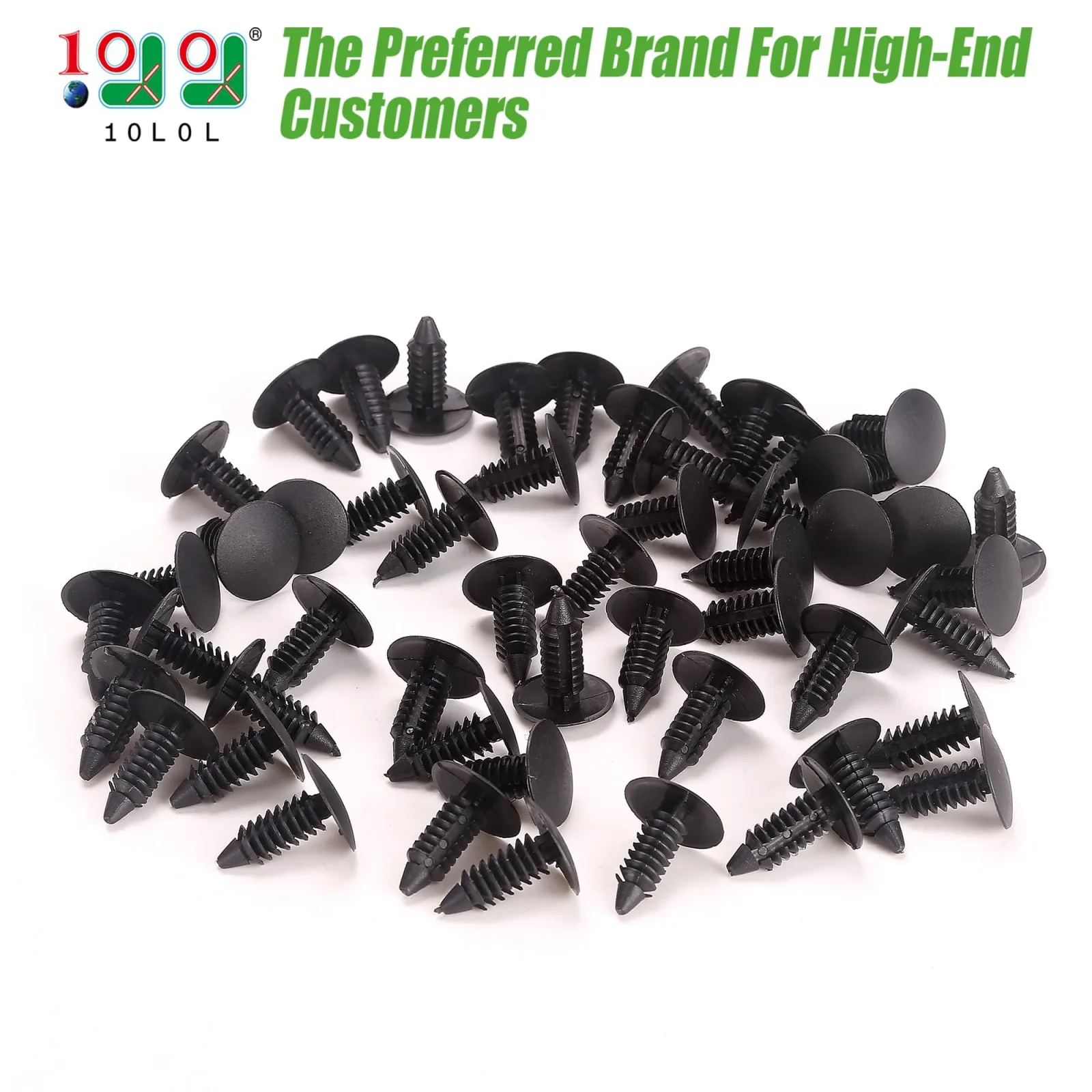 10L0L Plastic Push Rivet Clip Kit for Yamaha, E-Z-GO & Club Car – 1010434 image 2