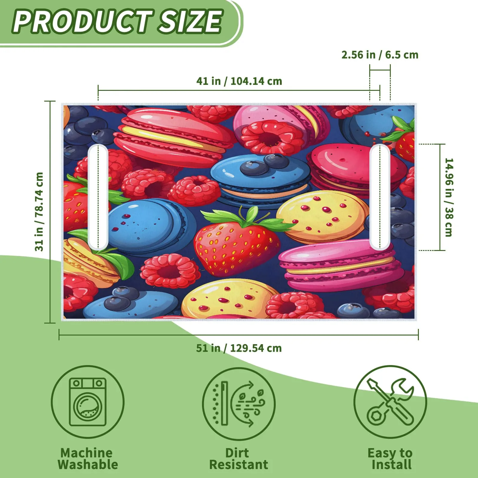 Tiveruda Golf Cart Seat Cover for Double Seats, 51 x 31 in image 2