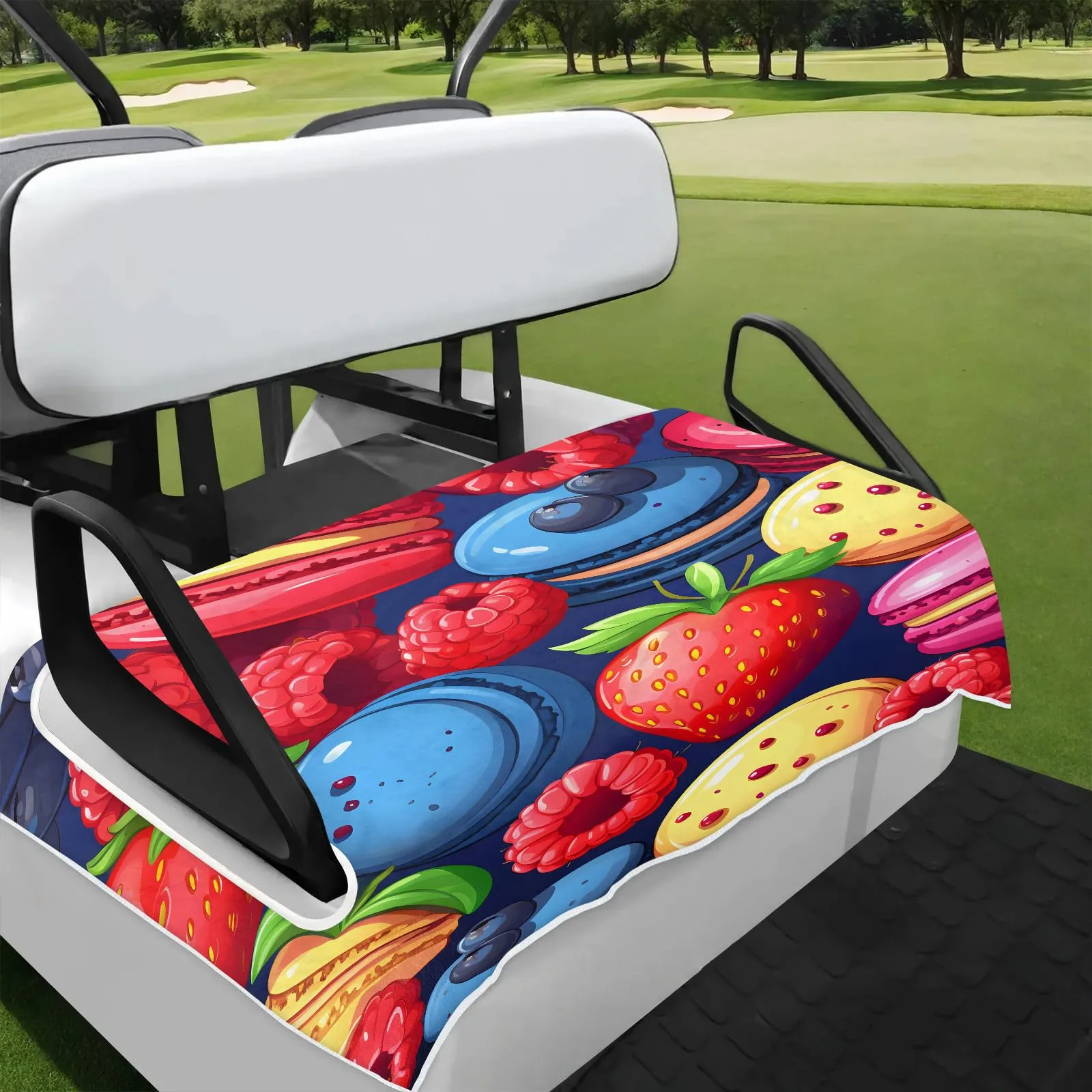 Tiveruda Golf Cart Seat Cover for Double Seats, 51 x 31 in