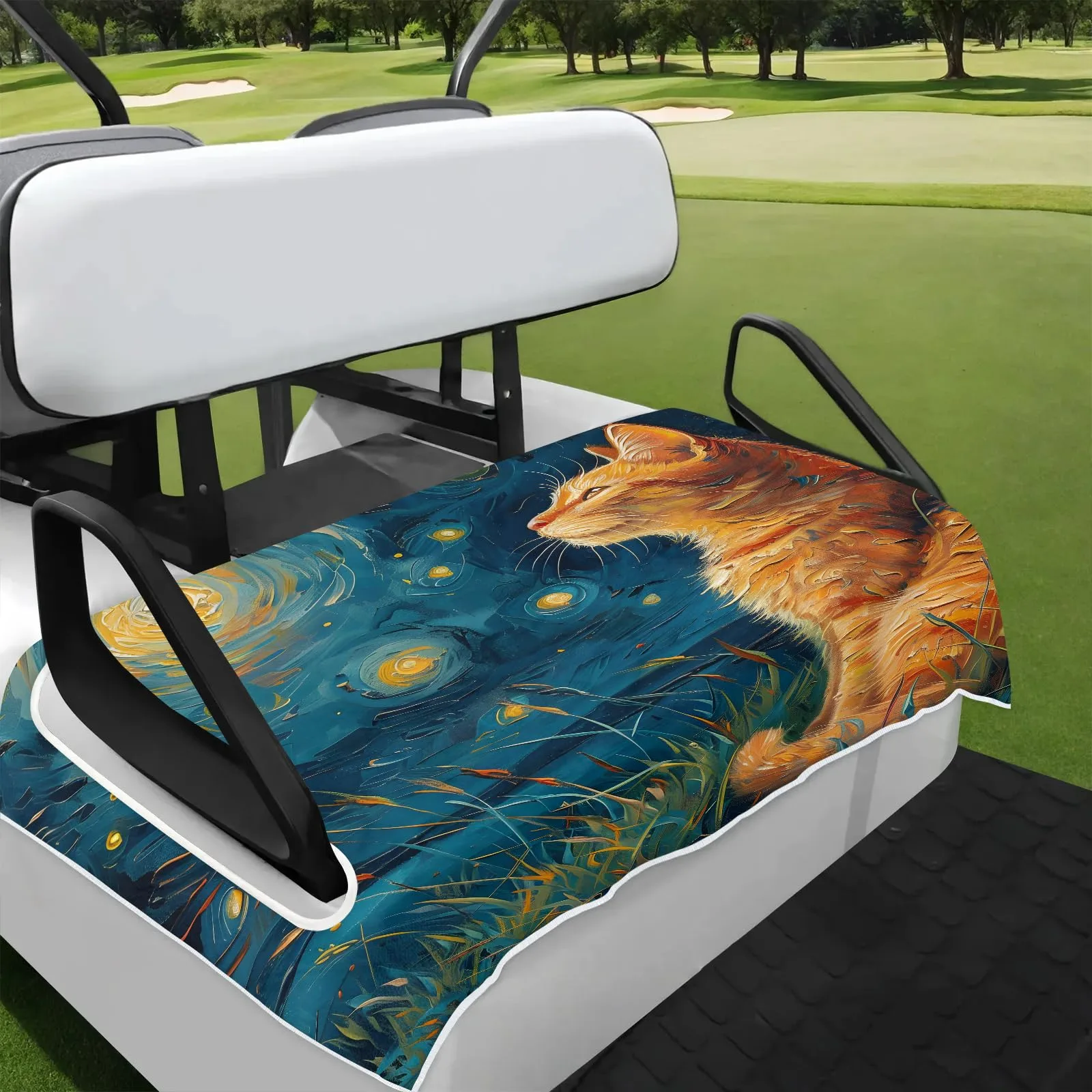 Tiveruda Golf Cart Seat Cover for Double Seats, 51 x 31 in