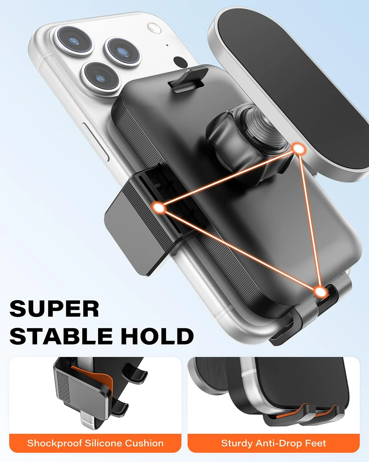 A2C Magnetic Golf Cart Phone Holder Mount i02-M05X image 3