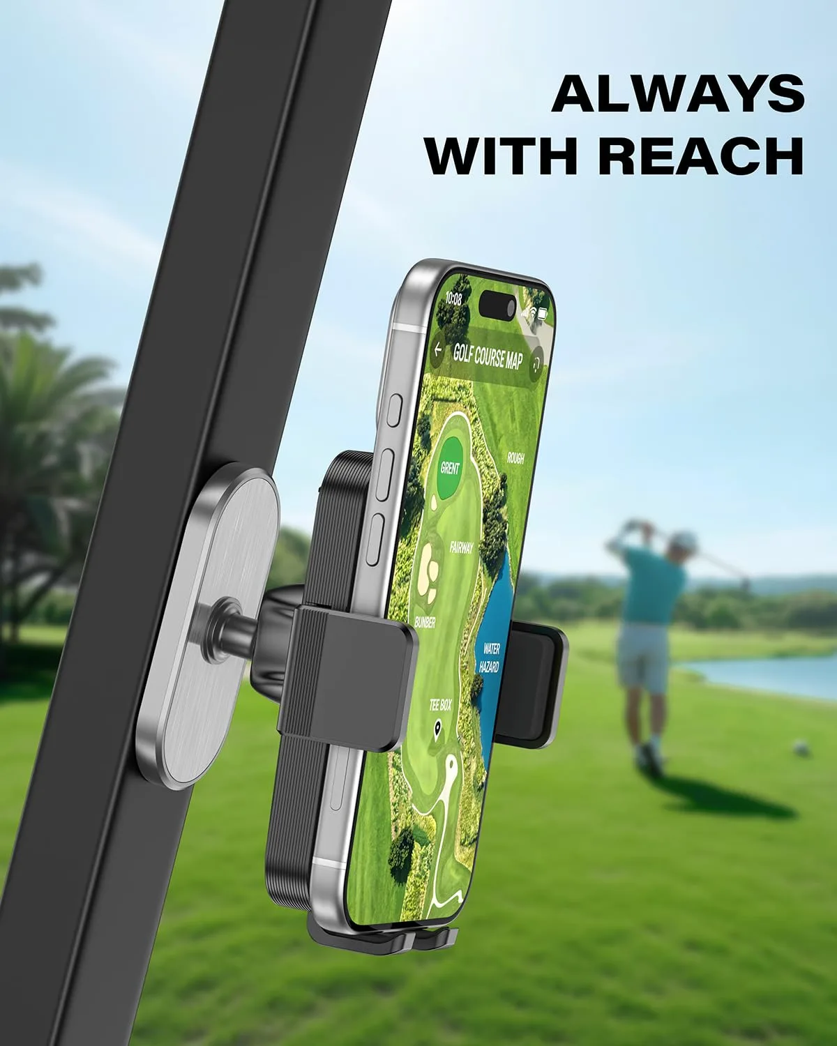 A2C Magnetic Golf Cart Phone Holder Mount i02-M05X image 4