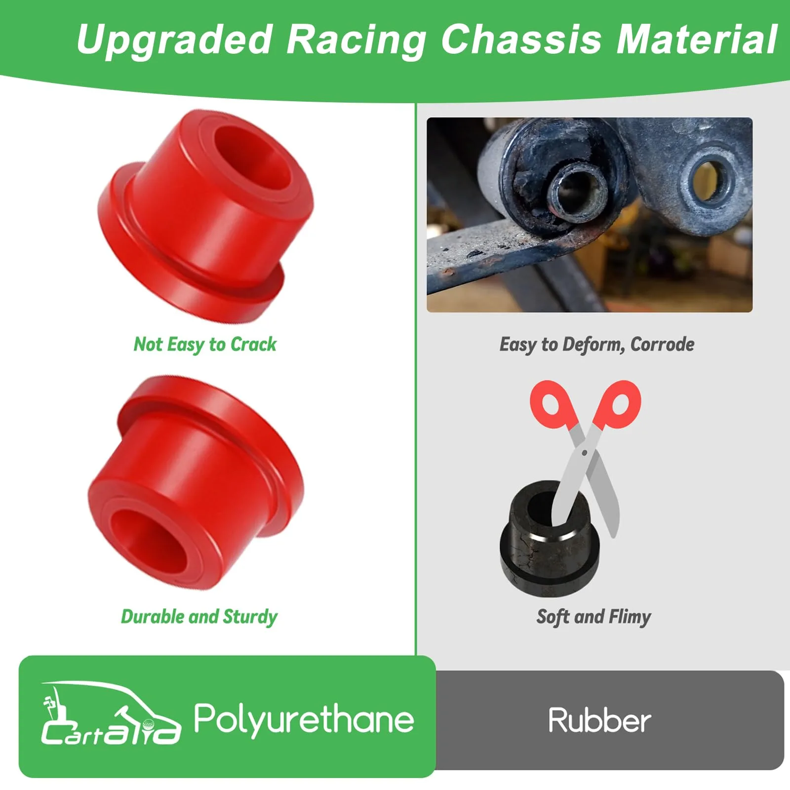 Cartalia Rear Leaf Spring Bushings for E-Z-GO RXV image 3