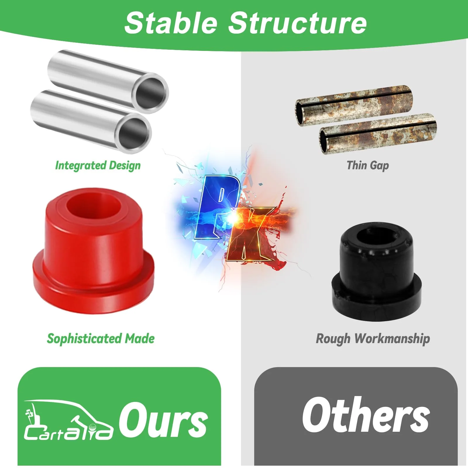 Cartalia Rear Leaf Spring Bushings for E-Z-GO RXV image 4