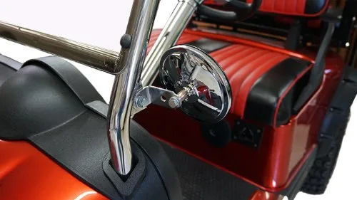 3G 5-Inch Chrome Convex Golf Cart Mirror Parts:M500C image 3