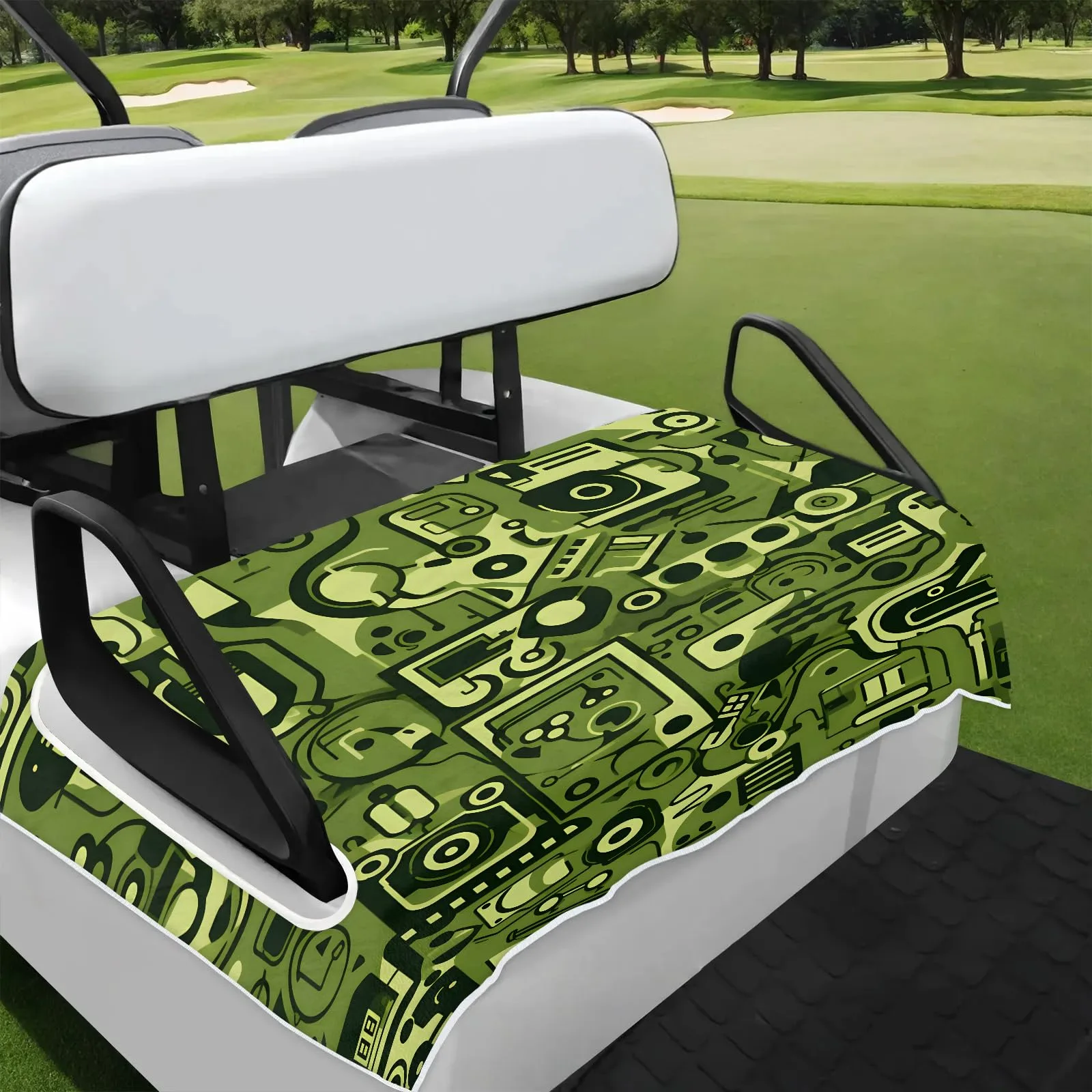 Tiveruda 51 x 31 in Vintage Camo Golf Cart Seat Cover