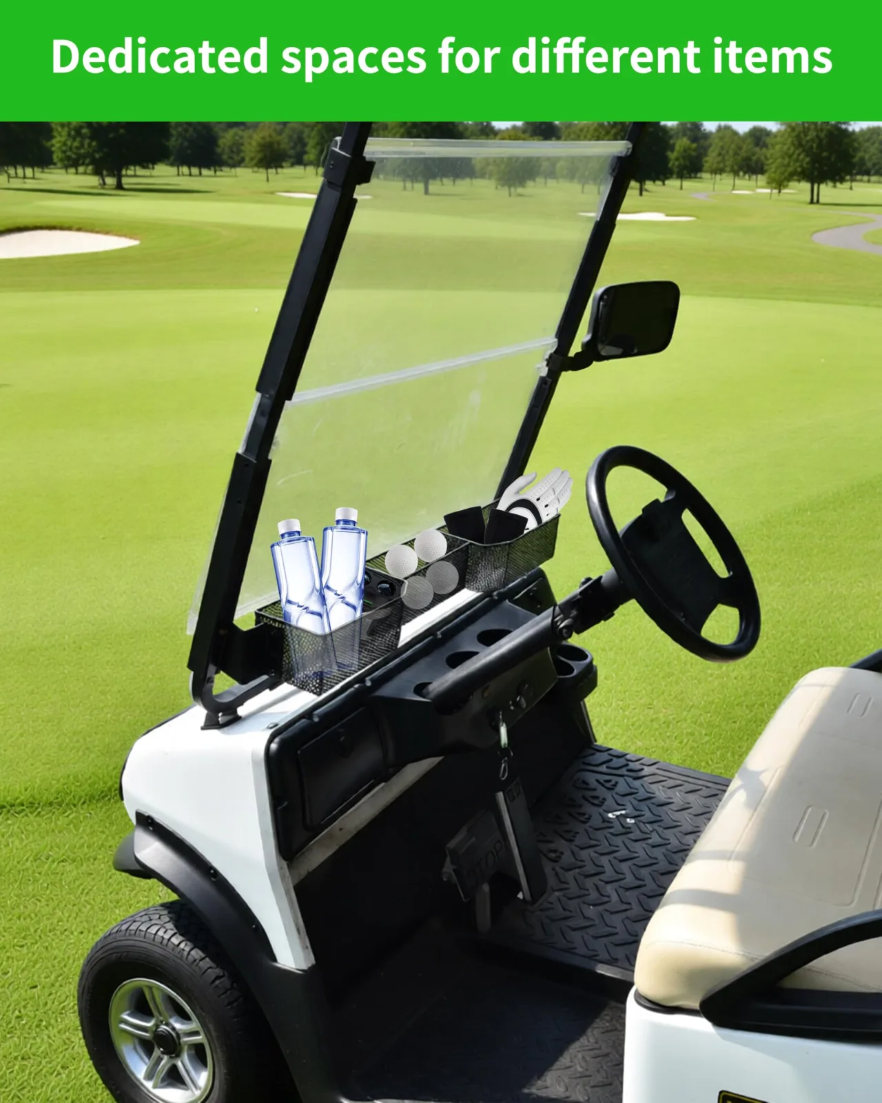 KEWISAUTO Storage Basket for 2001+ Club Car DS image 2