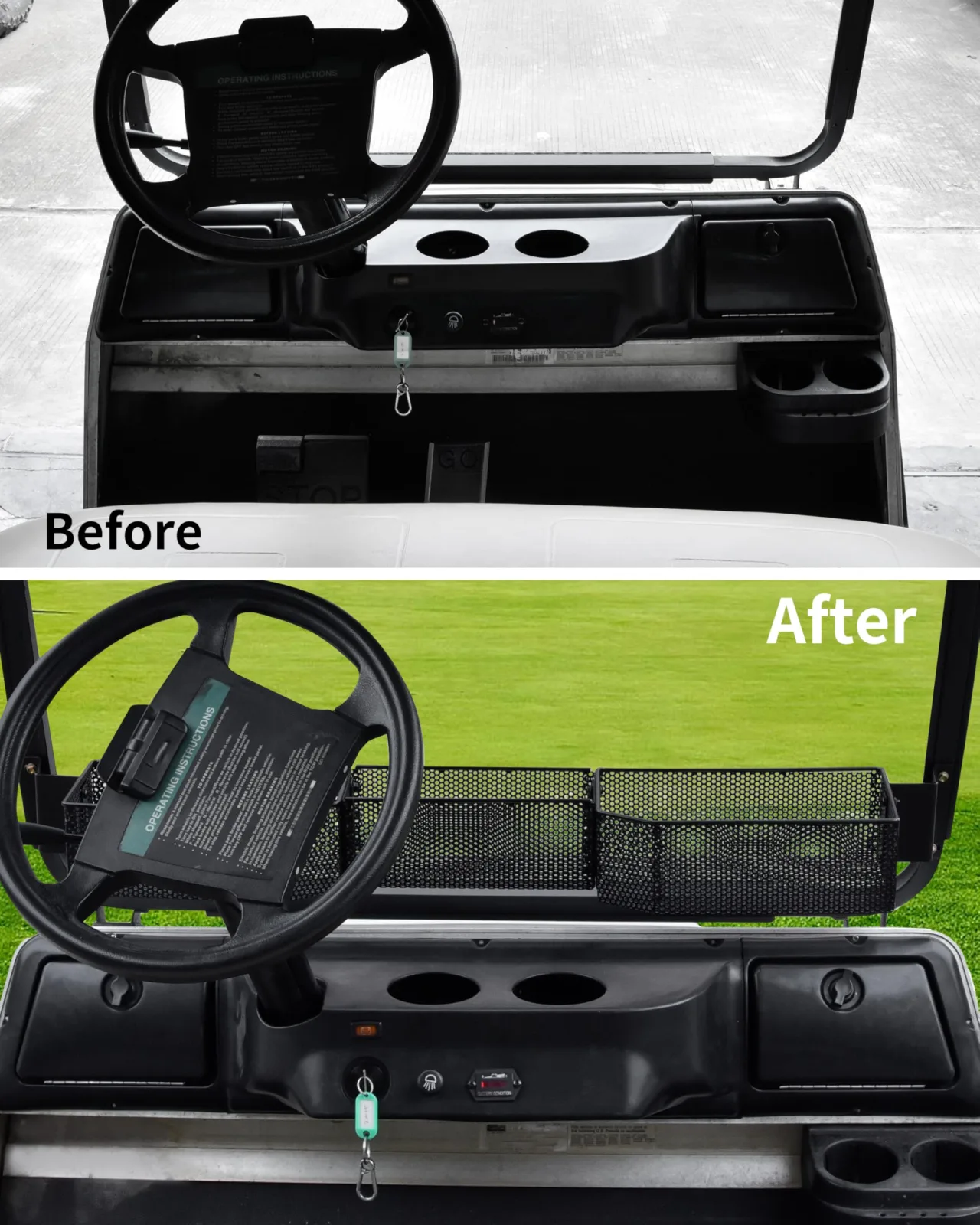KEWISAUTO Storage Basket for 2001+ Club Car DS image 4