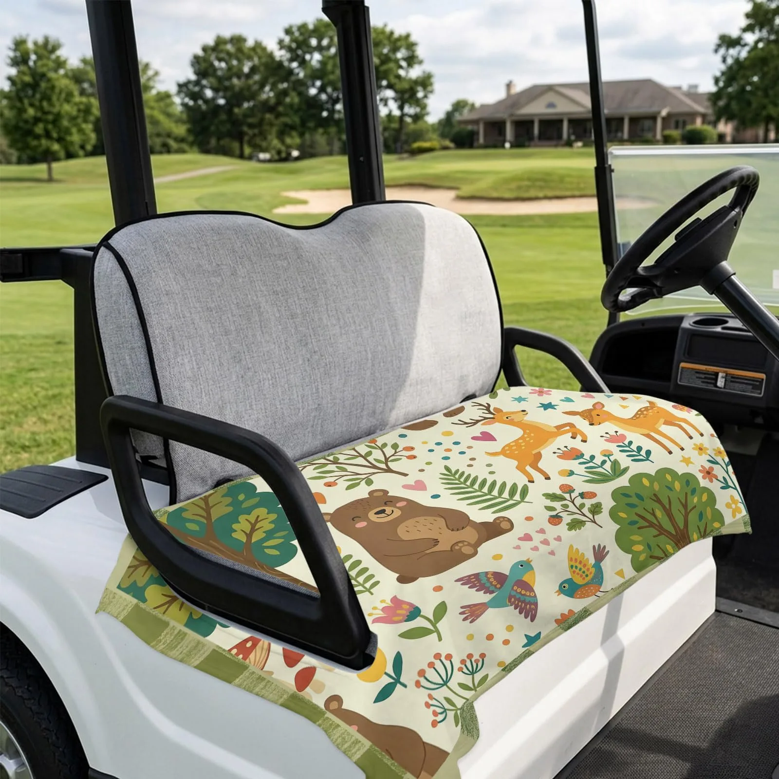 DecorLovee Golf Cart Seat Cover for 2-Seater Carts image 4