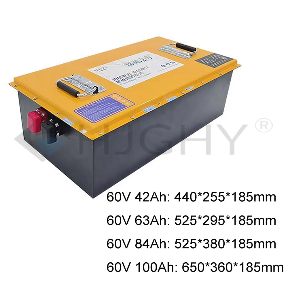 HJGHY 60V 63Ah LiFePO4 Golf Cart Battery image 2