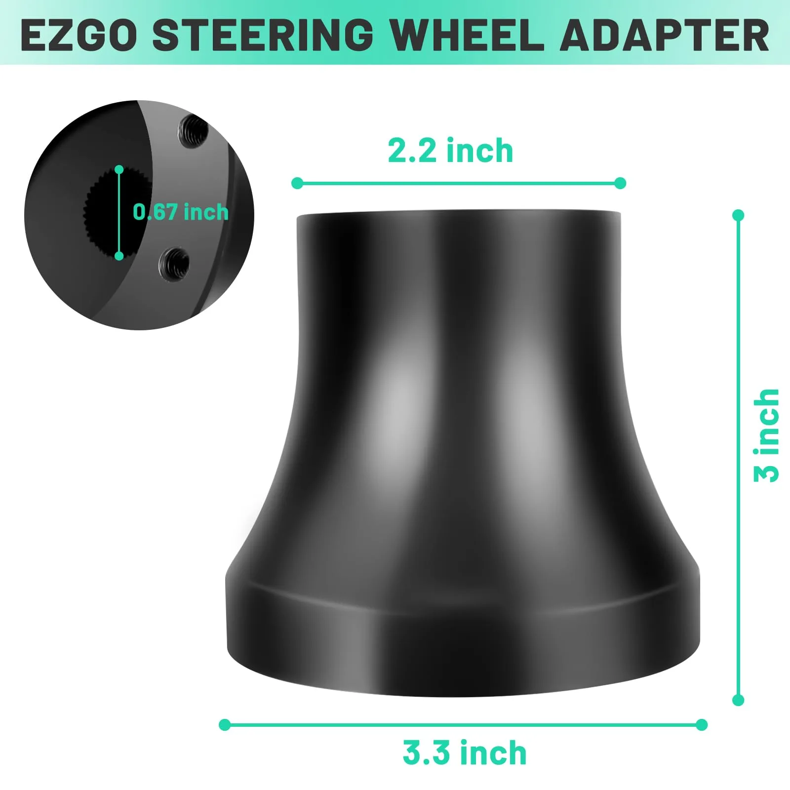 Orle Oko Steering Wheel Adapter for EZGO TXT & RXV image 3