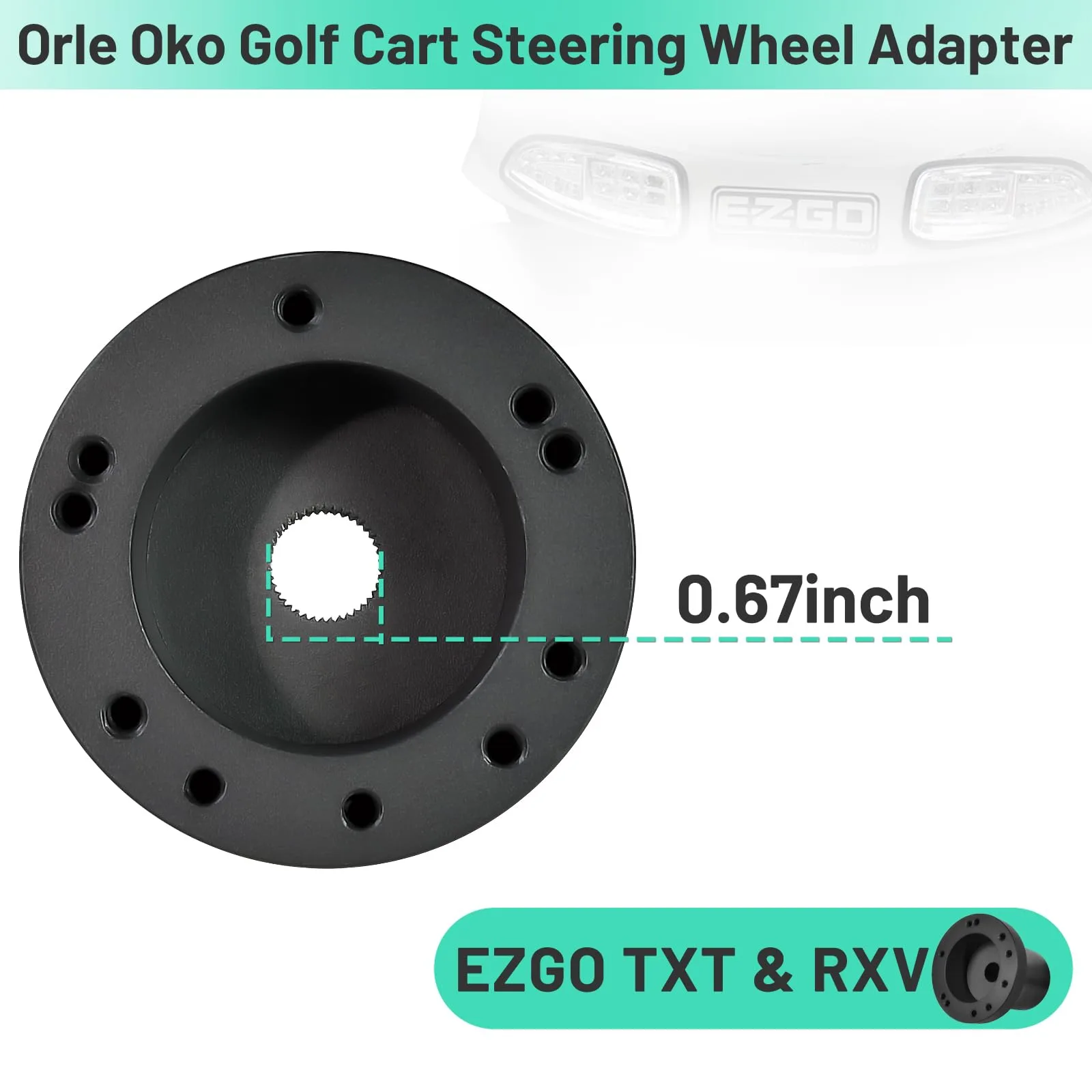 Orle Oko Steering Wheel Adapter for EZGO TXT & RXV image 4