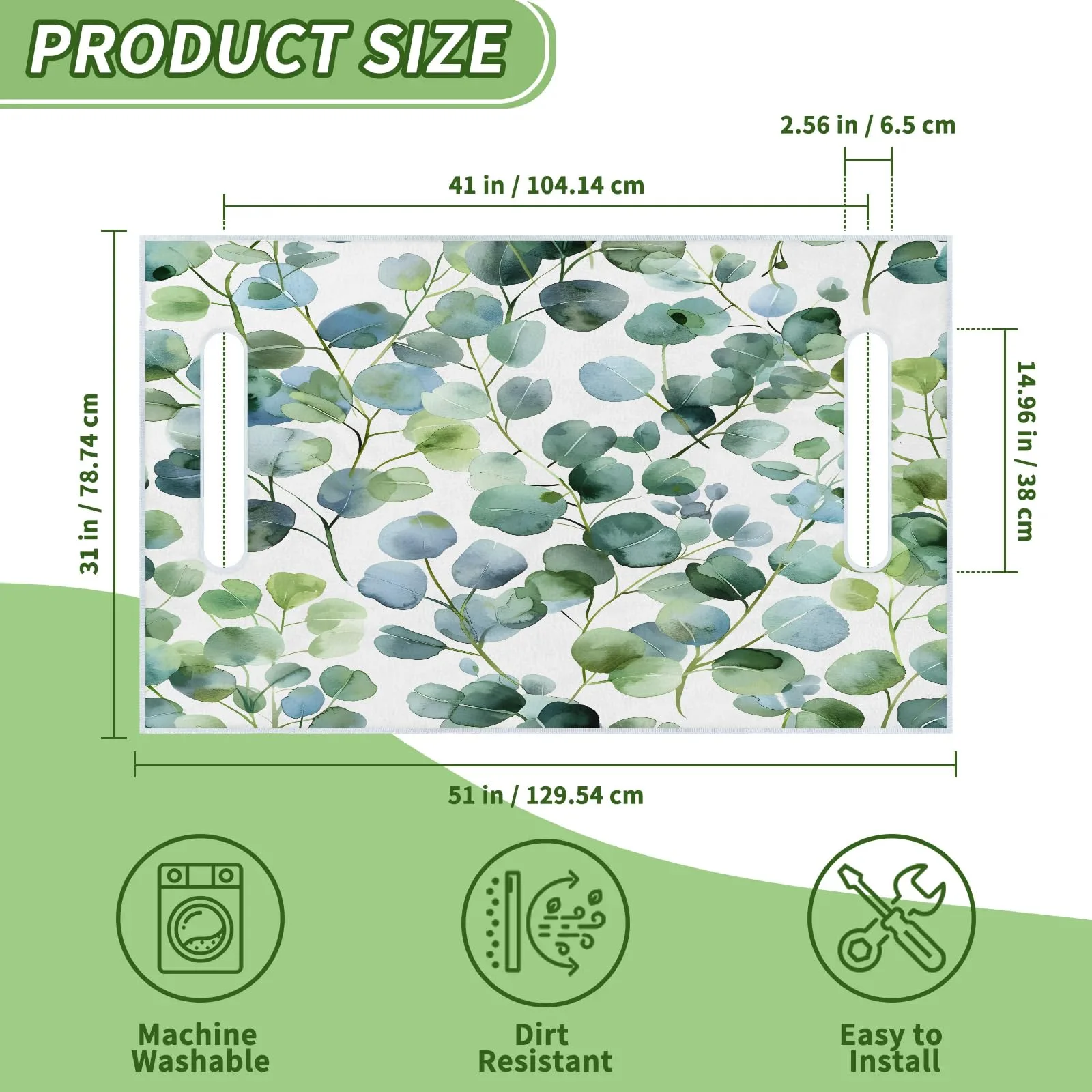 Tiveruda Eucalyptus Golf Cart Seat Cover, 51 x 31 in image 2