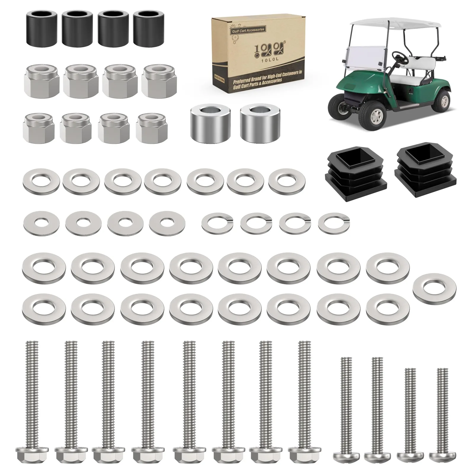 10L0L Front Suntop Hardware Kit for E-Z-GO 1994-2013