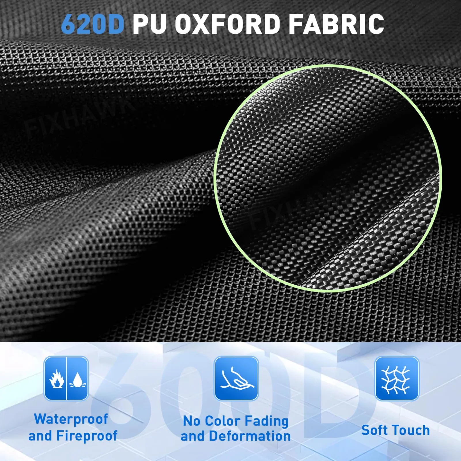 FIXHAWK FK-0069 2+2/4-Passenger Golf Cart Cover image 2