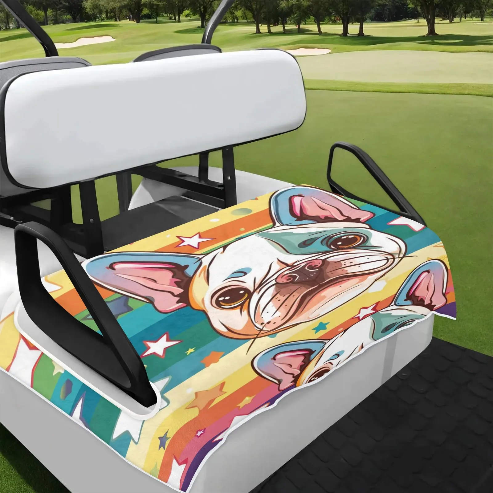 Tiveruda Golf Cart Seat Cover for Double Seats, 51 x 31 in