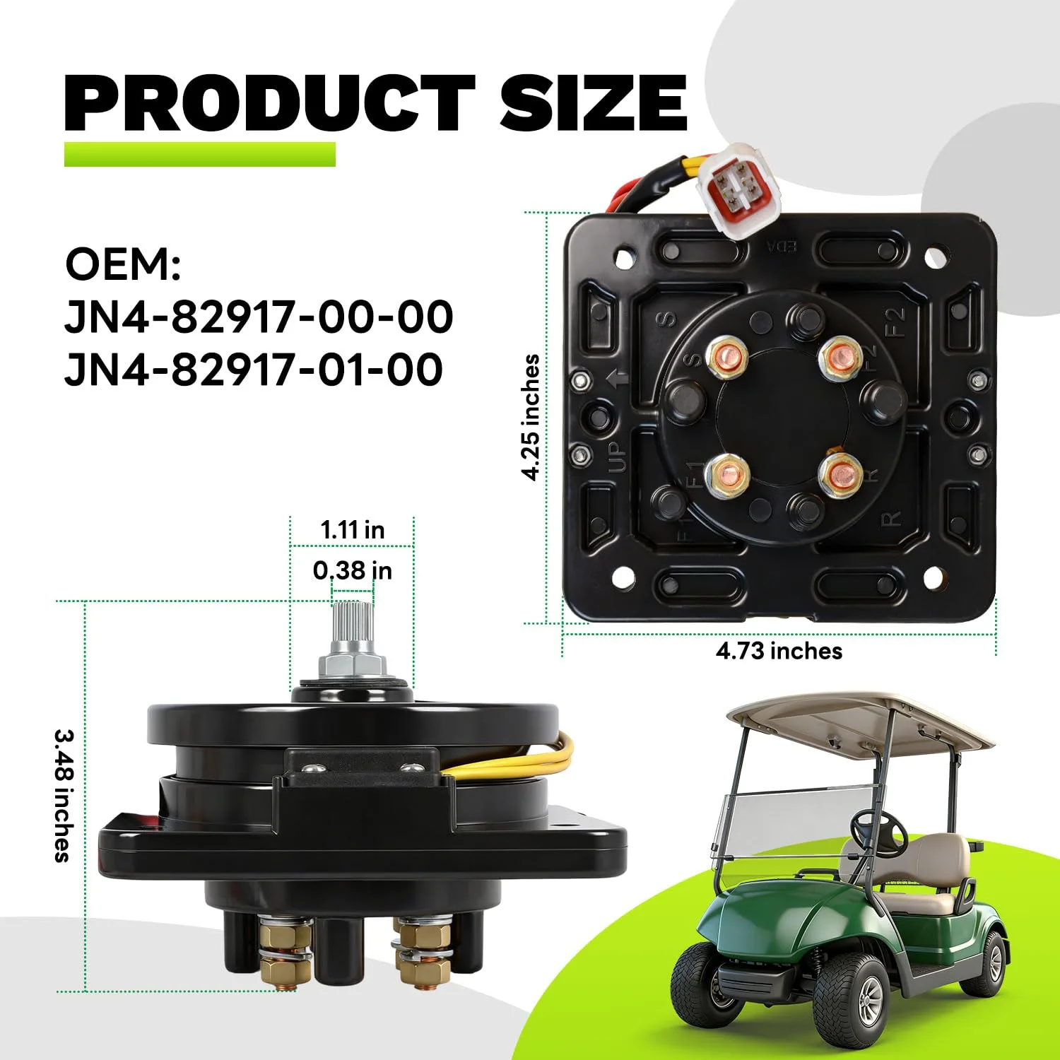 EZAPEX Forward Reverse Switch for Yamaha G14/G16 36V image 3