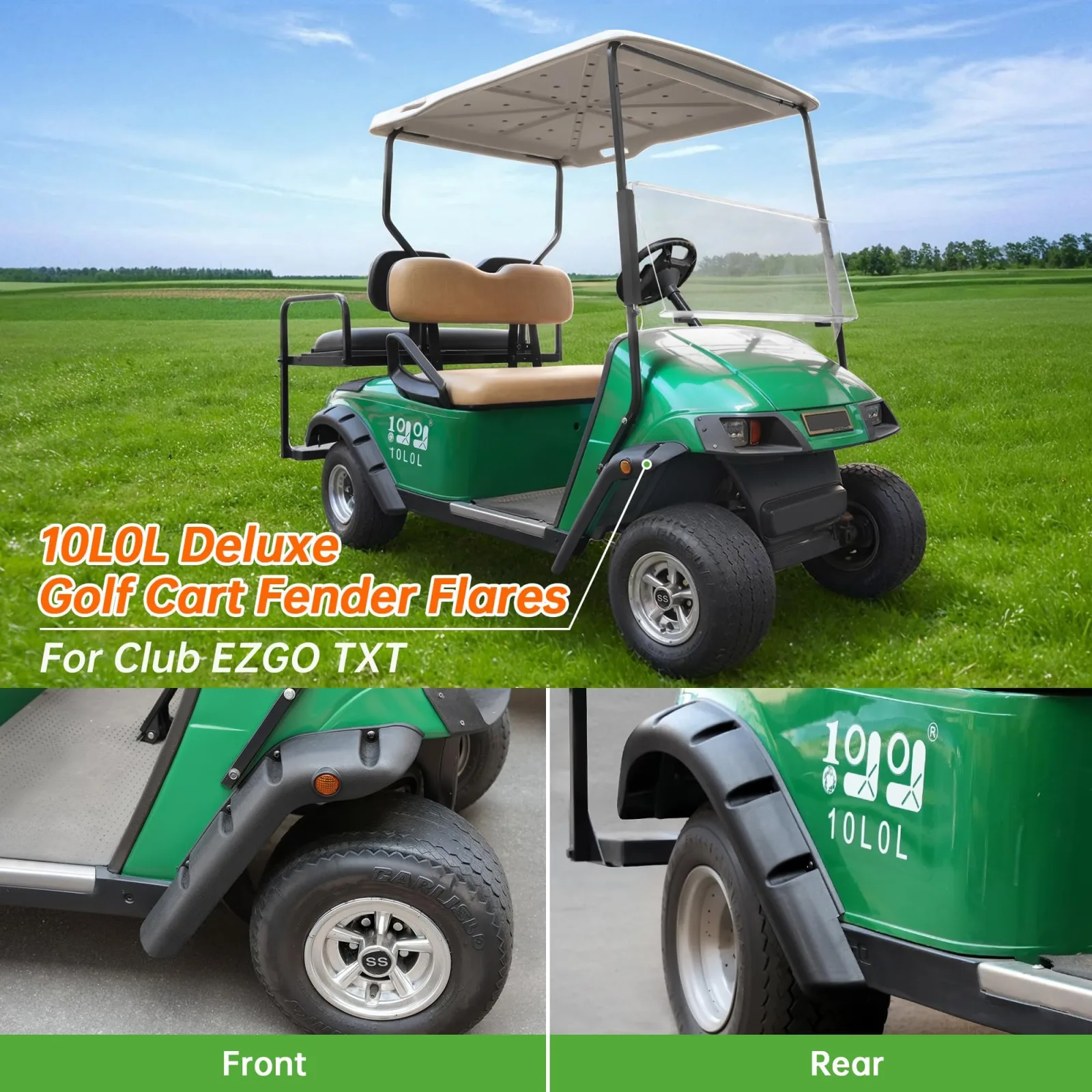 10L0L Fender Flares for EZGO TXT 1998-2013 image 2