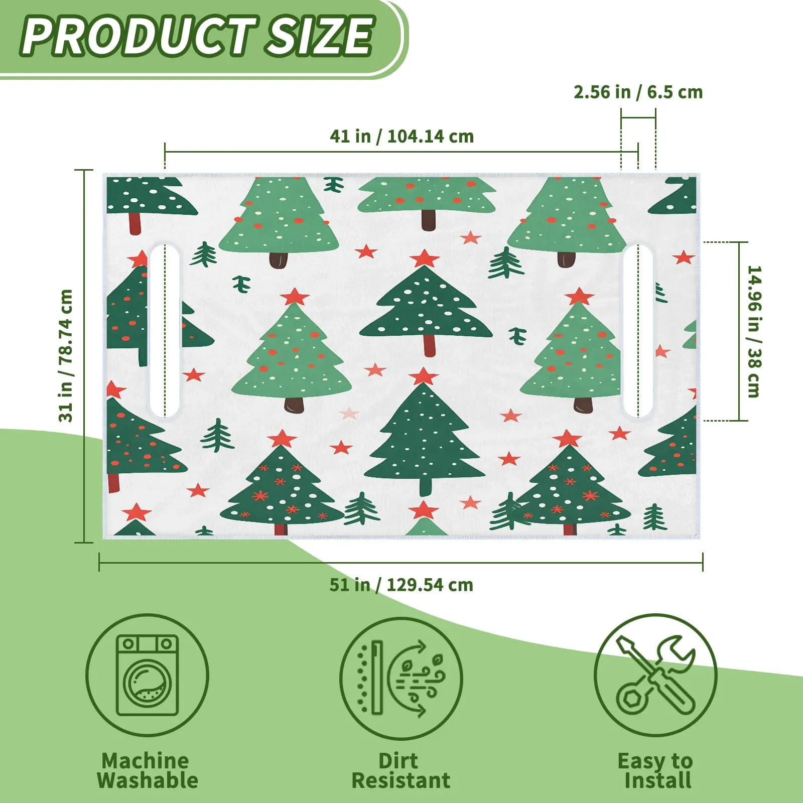 Tiveruda Golf Cart Seat Cover for Double Seats 51 x 31 in image 2