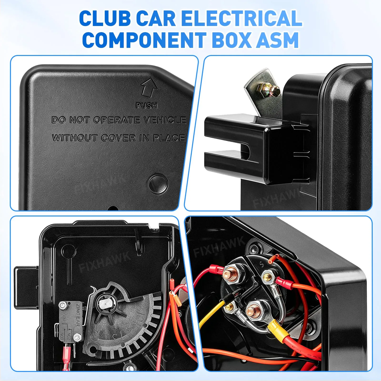FIXHAWK FK-0010 Club Car DS Electrical Box Assembly image 4
