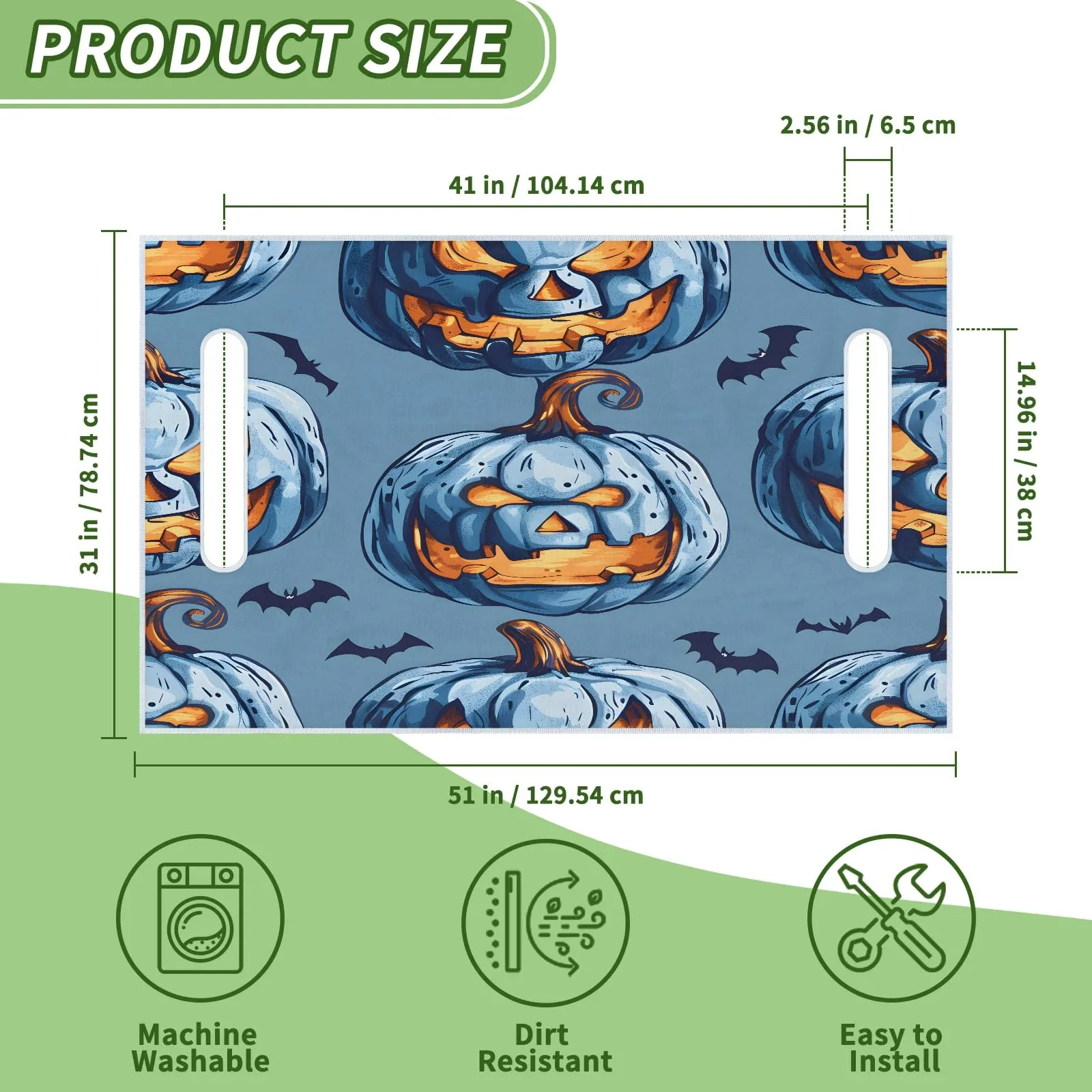Tiveruda Golf Cart Seat Cover for Double Seats, 51 x 31 in image 2
