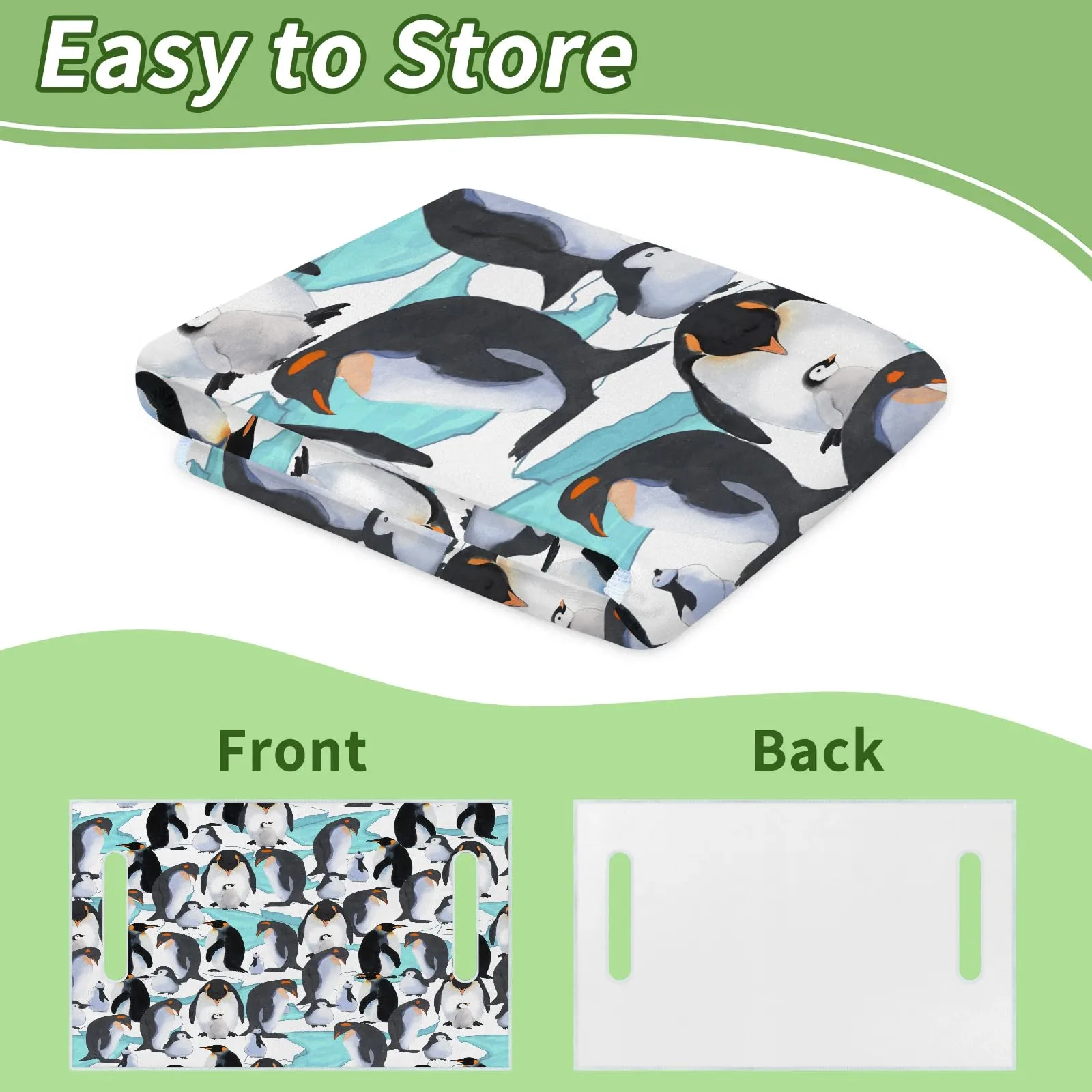 Tiveruda Penguin Golf Cart Seat Cover, 51 x 31 in image 4