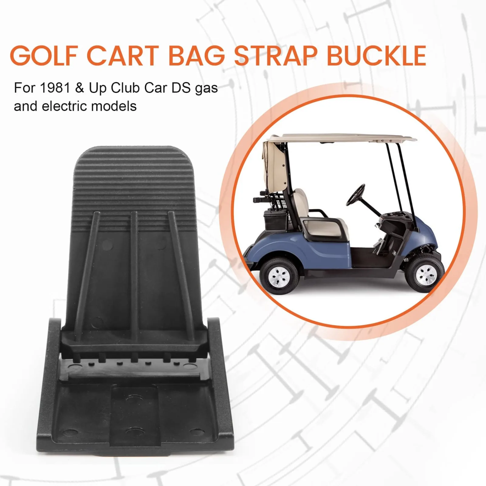 Srutueo Golf Cart Bag Strap Buckle Kit — Part 500279975 image 2