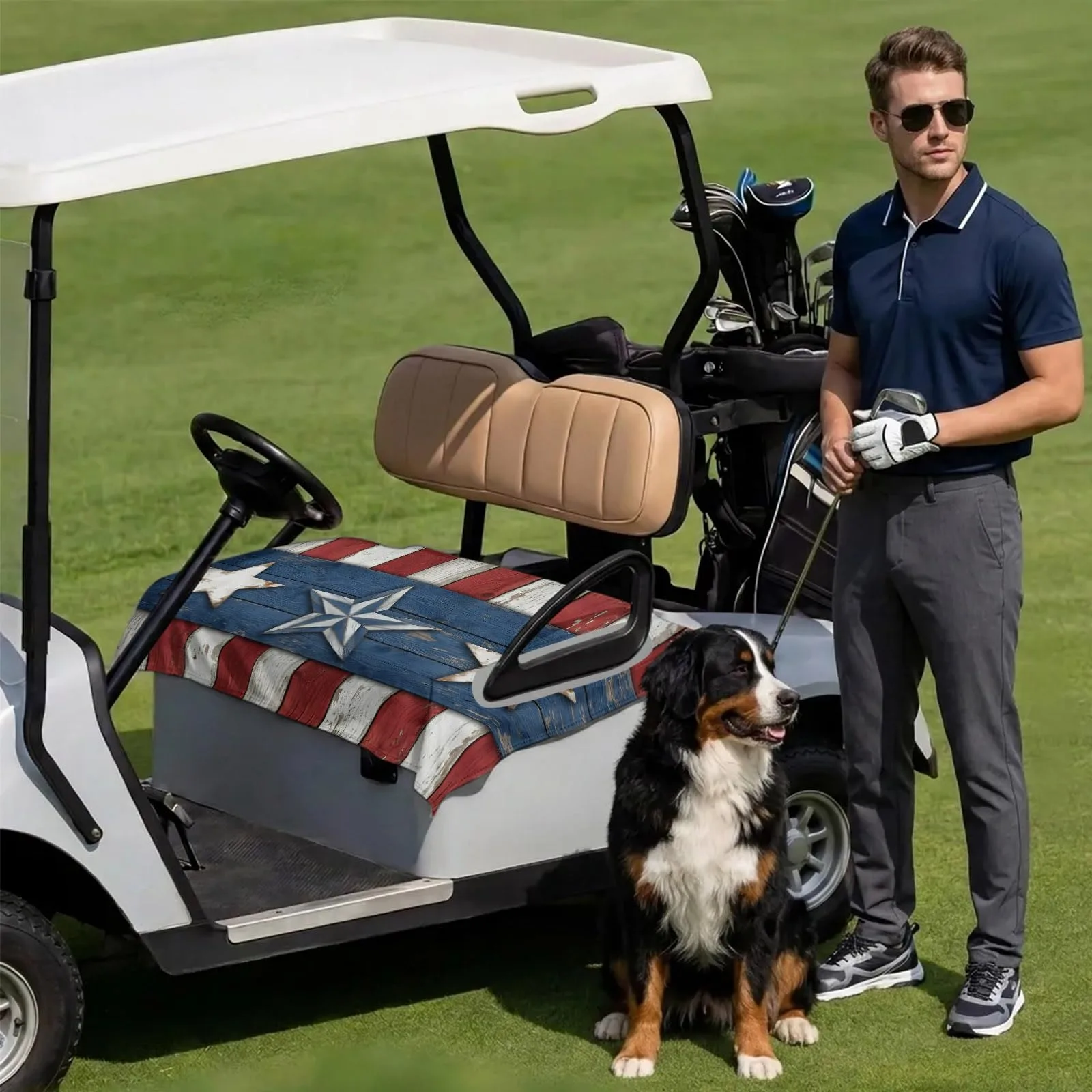 DecorLovee Golf Cart Seat Cover Towel, 51 x 31 Inch image 3