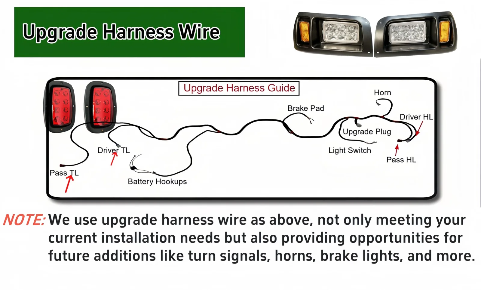 Dr.Acces LED Light Kit for Club Car DS 1993-Up image 2