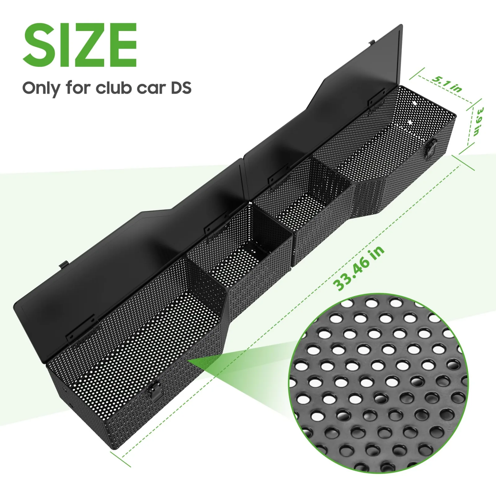 10L0L Club Car DS & Precedent Front Storage Basket image 3