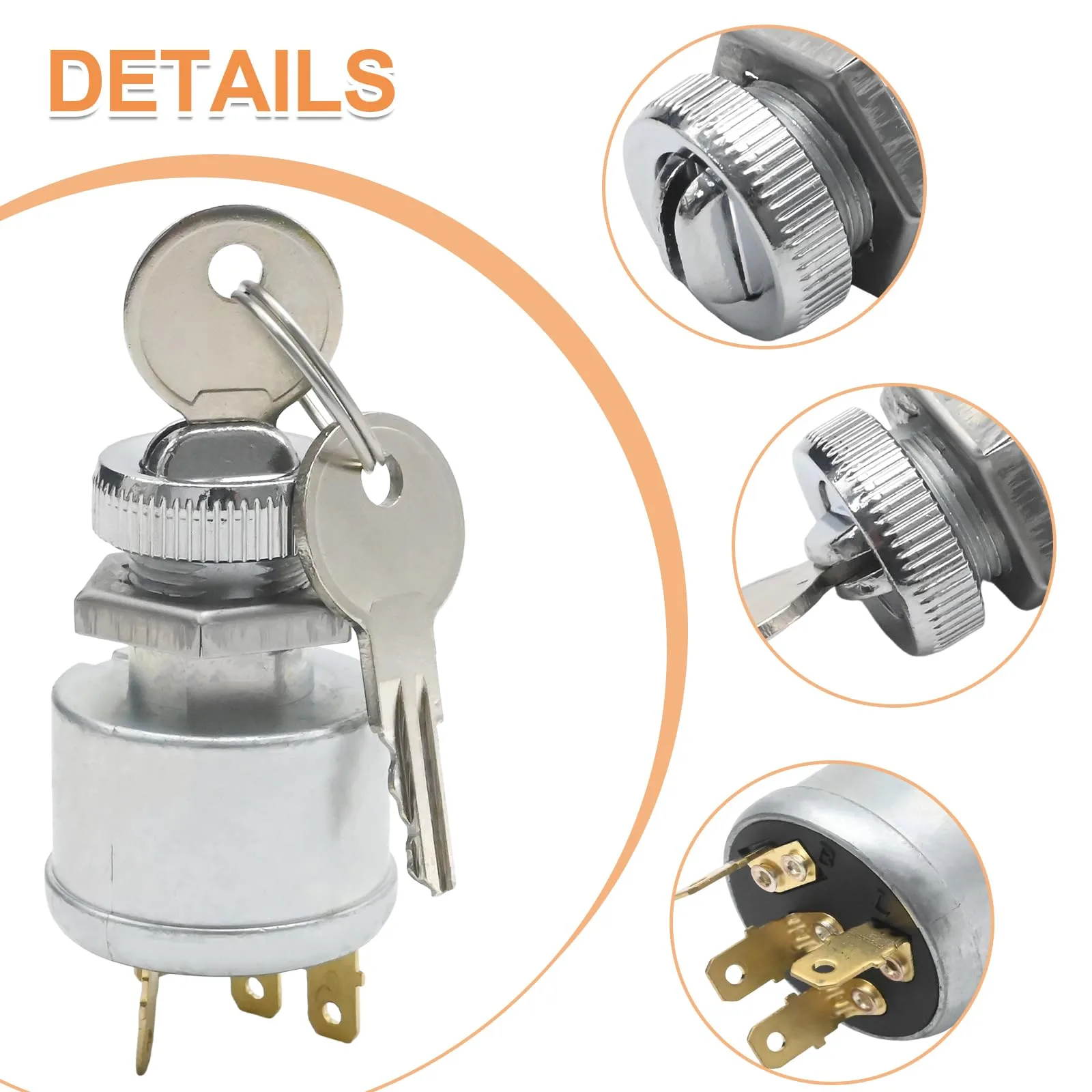 CADUFUELLY Ignition Switch for E-Z-GO Golf Carts image 2