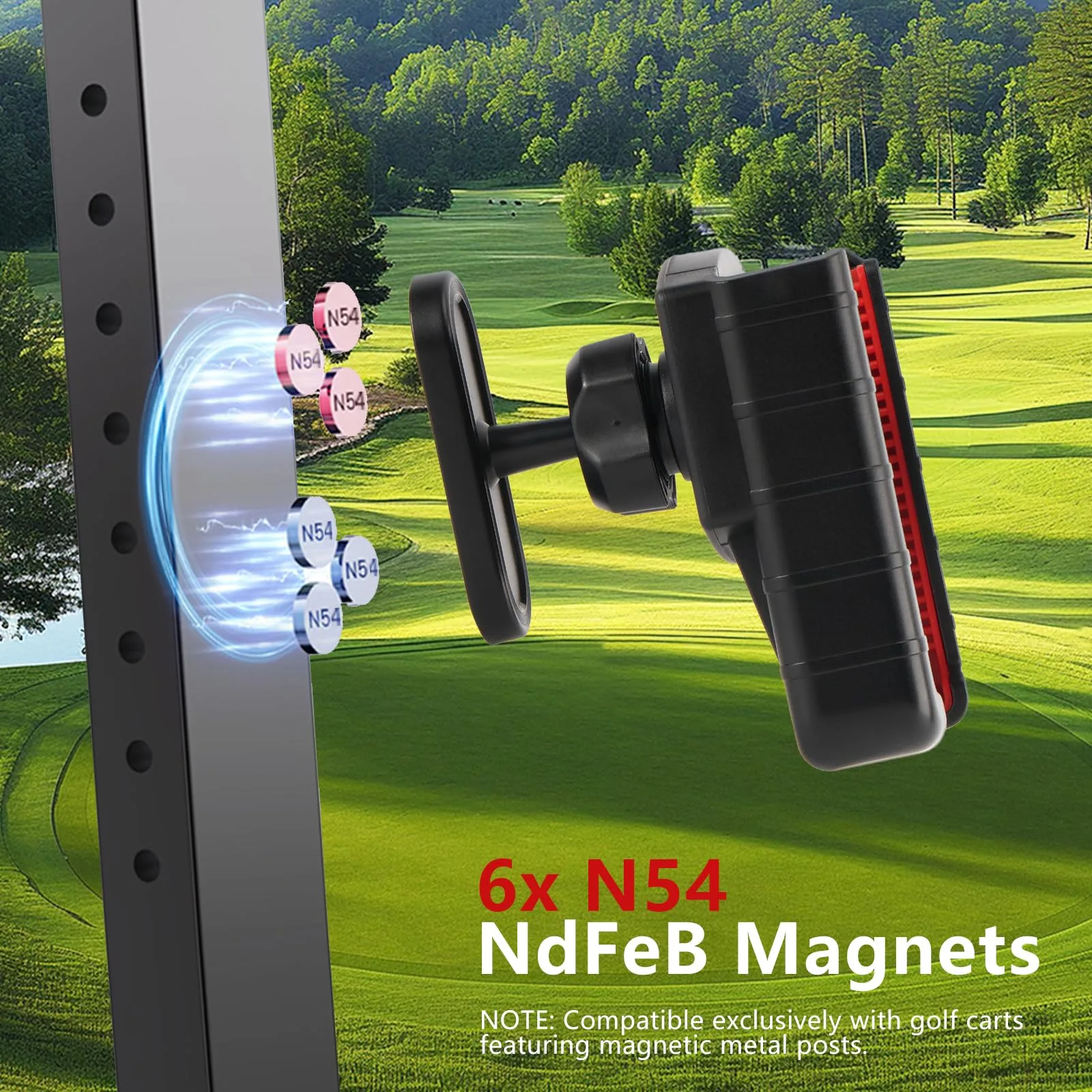 EagleFlight GCM-Pro360 Golf Cart Magnetic Phone Holder image 2