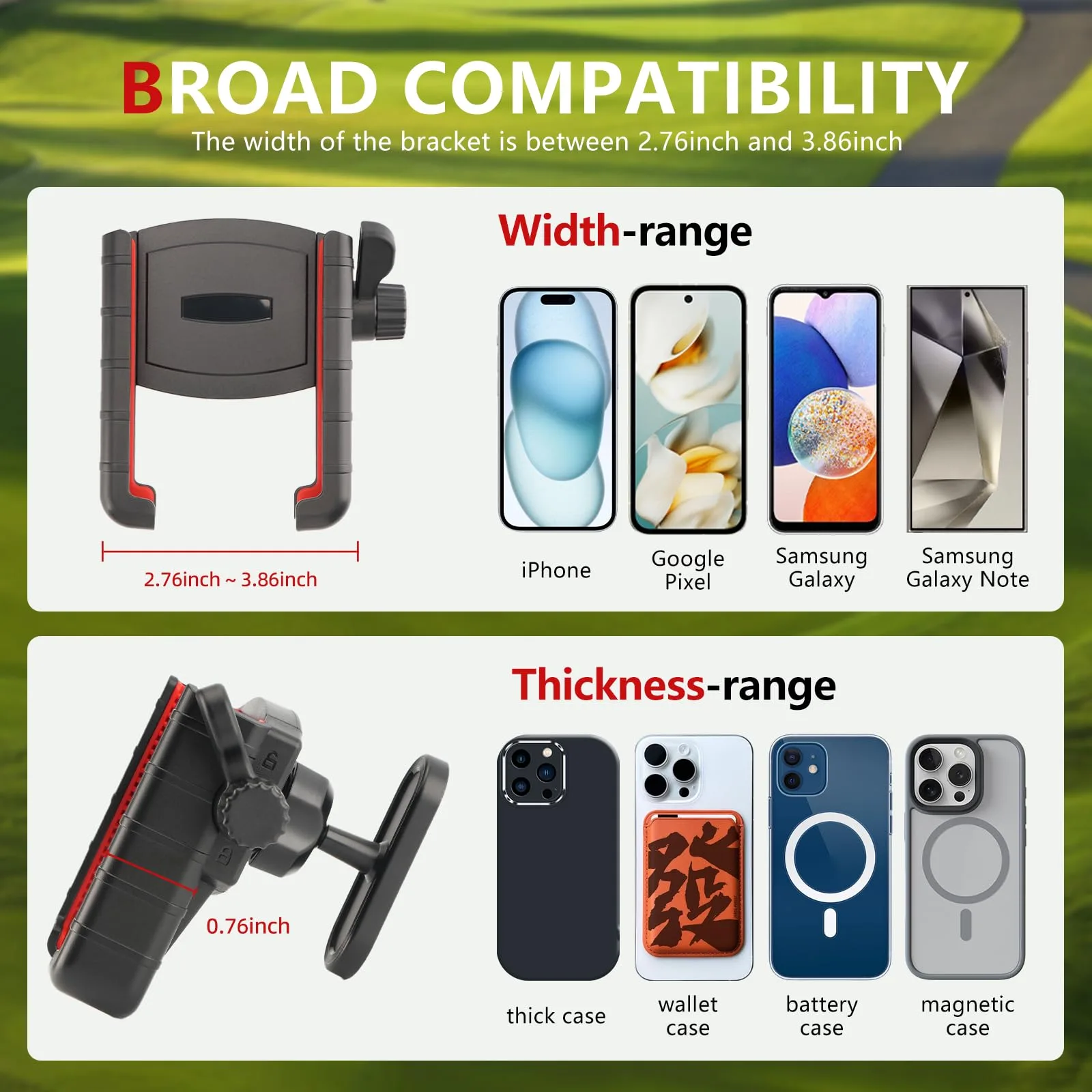 EagleFlight GCM-Pro360 Golf Cart Magnetic Phone Holder image 3