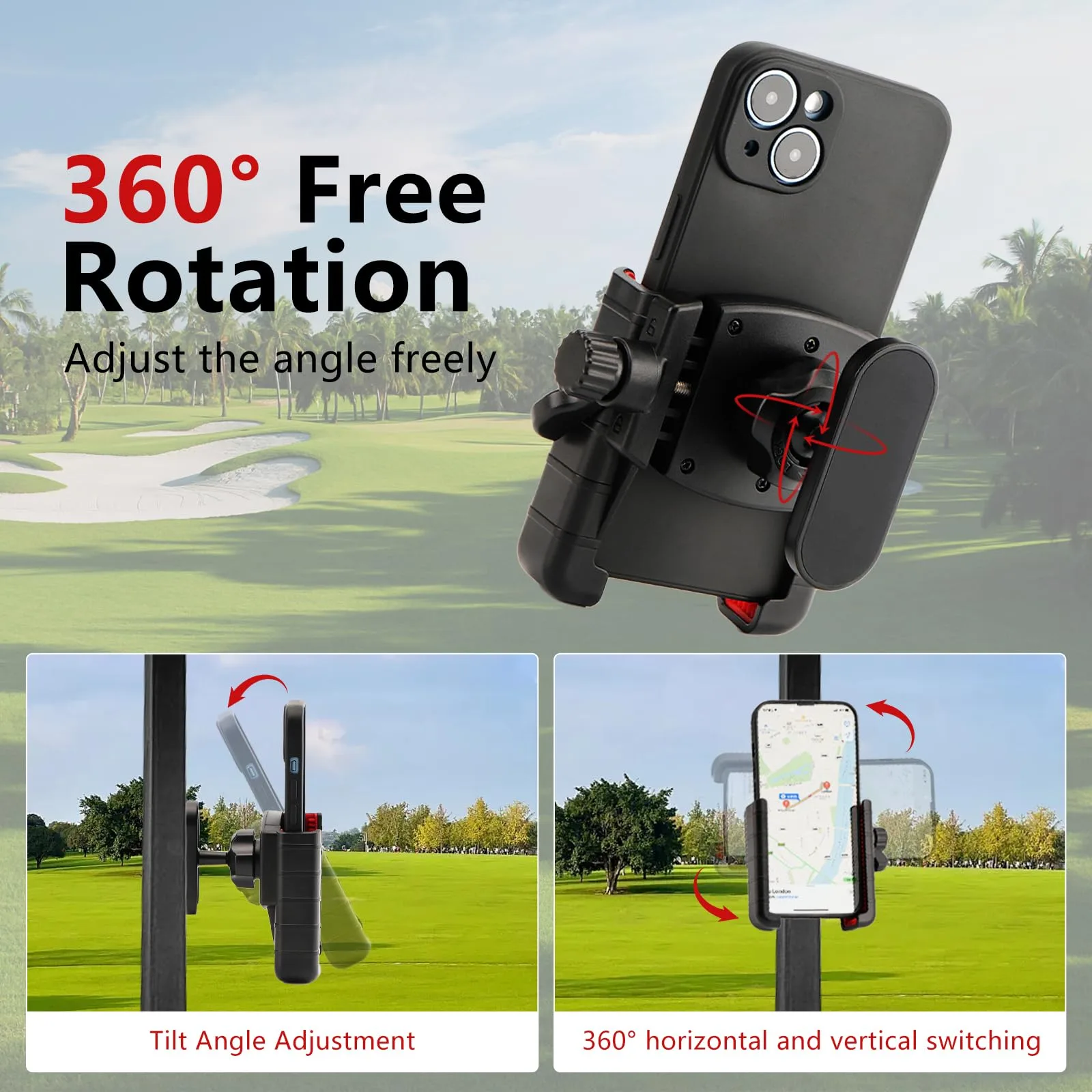 EagleFlight GCM-Pro360 Golf Cart Magnetic Phone Holder image 4