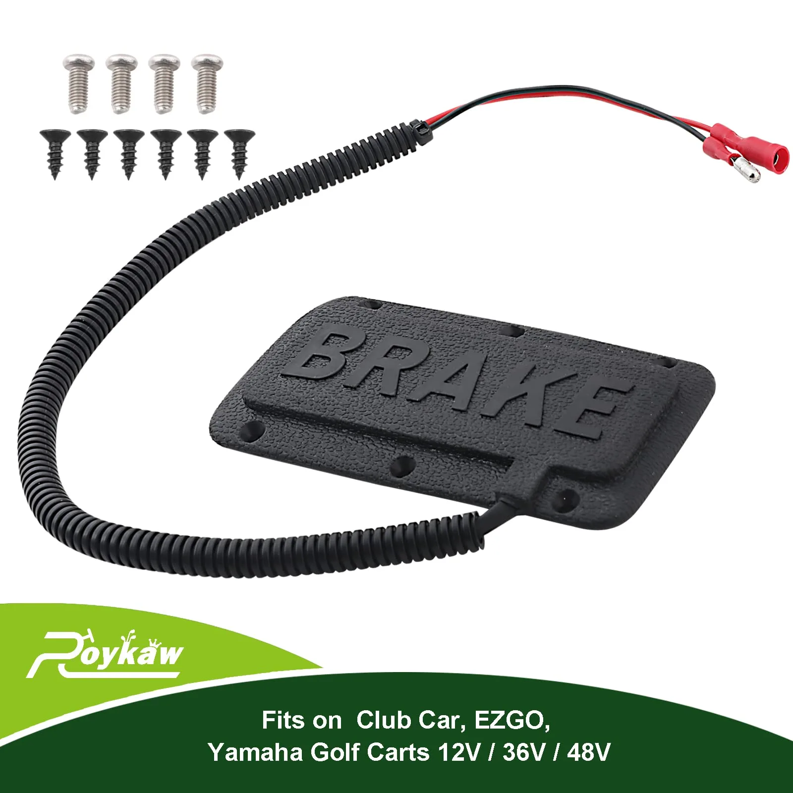 Roykaw Golf Cart Brake Light Switch for Club Car E-Z-GO Yamaha image 2