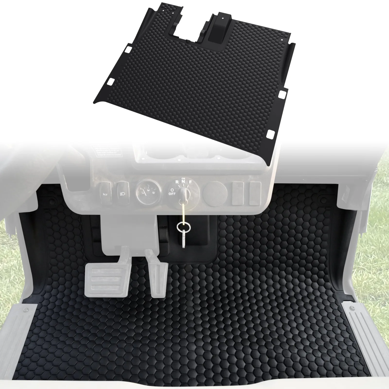 SAUTVS Floor Mat for E-Z-G-O RXV, Valor & Elite 2018+